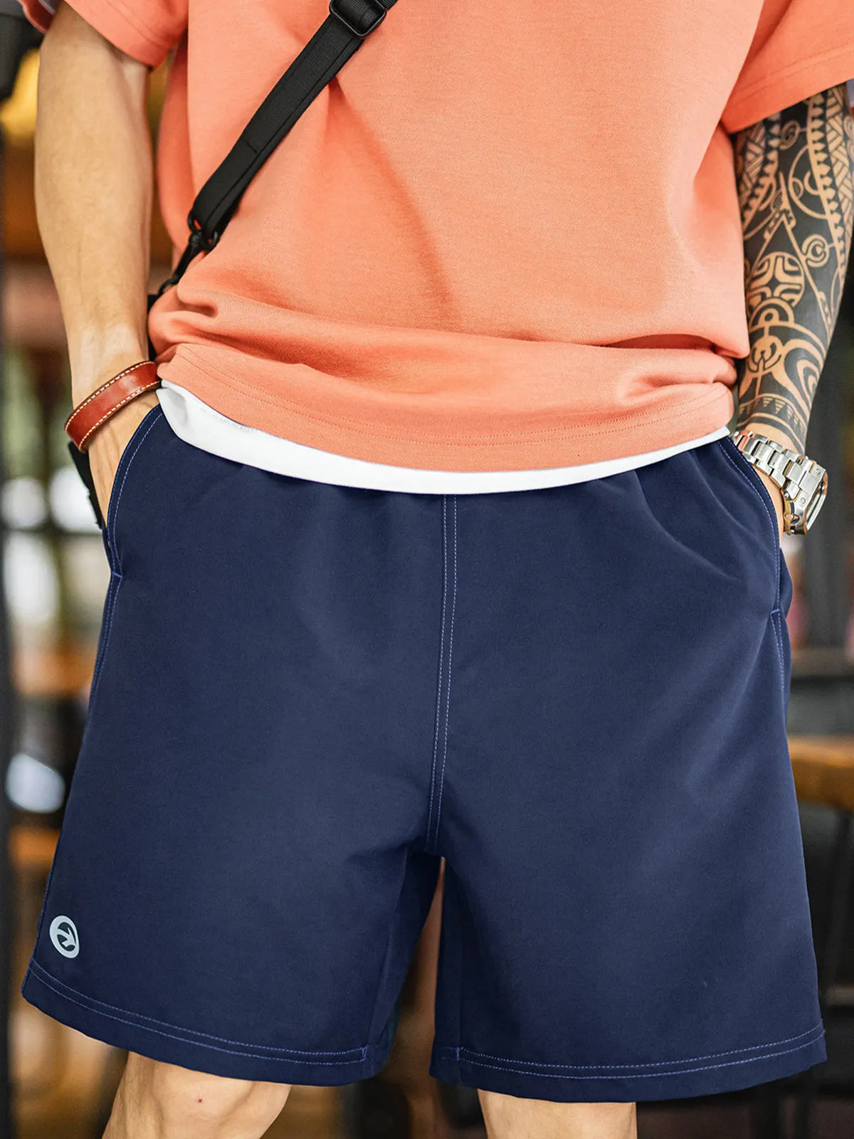 Contrast Stitch Quick Dry Training Shorts sold by Karaku product image thumbnail 5
