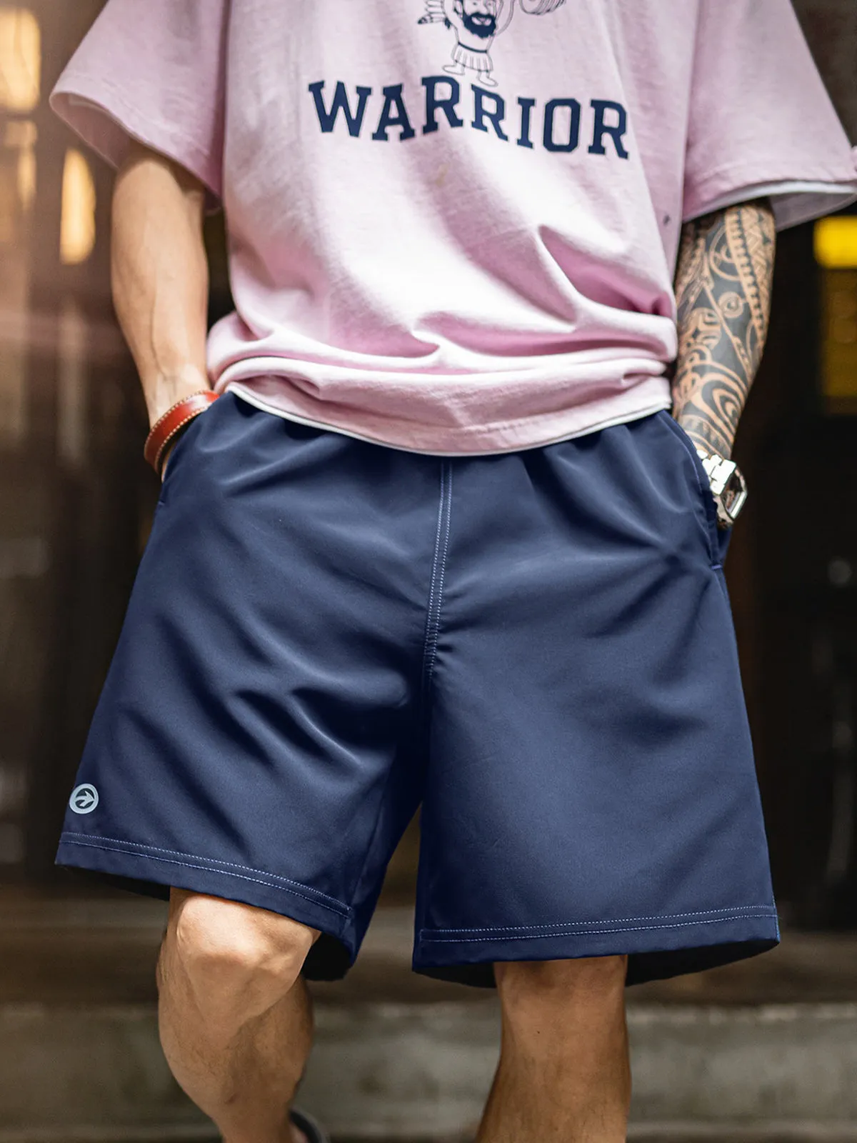 Contrast Stitch Quick Dry Training Shorts sold by Karaku product image thumbnail 3