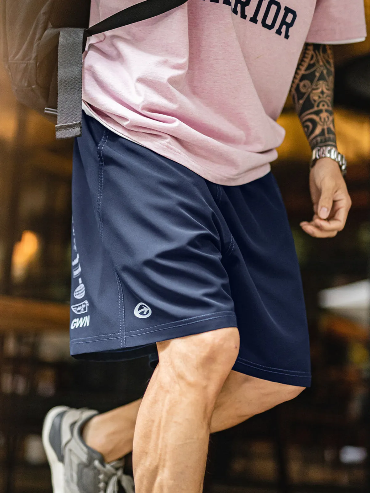 Contrast Stitch Quick Dry Training Shorts sold by Karaku product image thumbnail 4