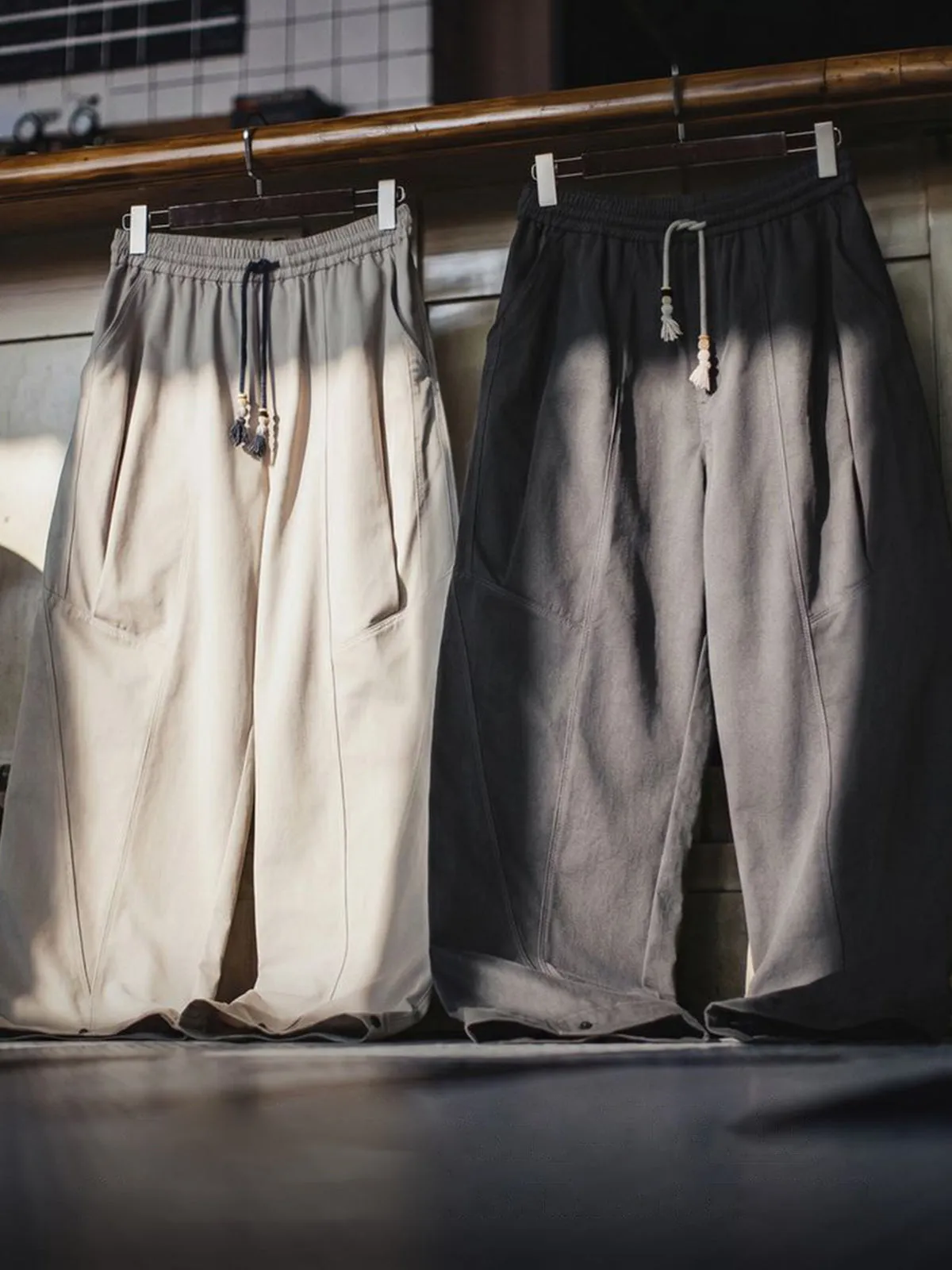 Heavyweight Cotton Wide-Leg Pants sold by Karaku product image thumbnail 3