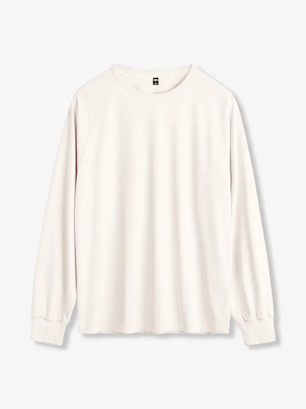 Premium Cotton Blend Raglan Long Sleeve T Shirt made by Karaku