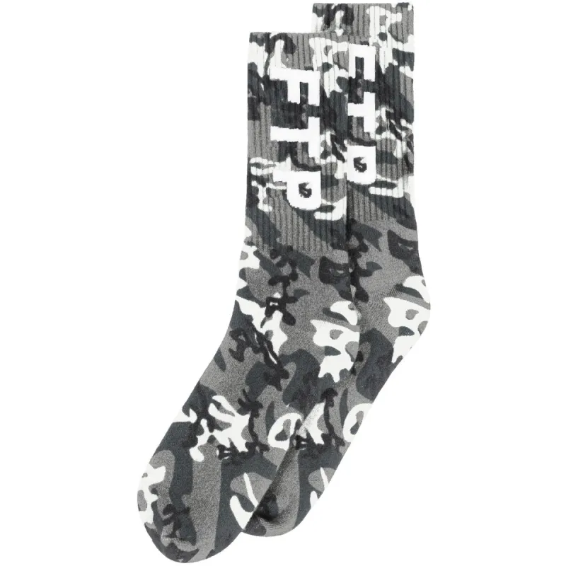 SNOW CAMO LOGO SOCKS sold by FTP