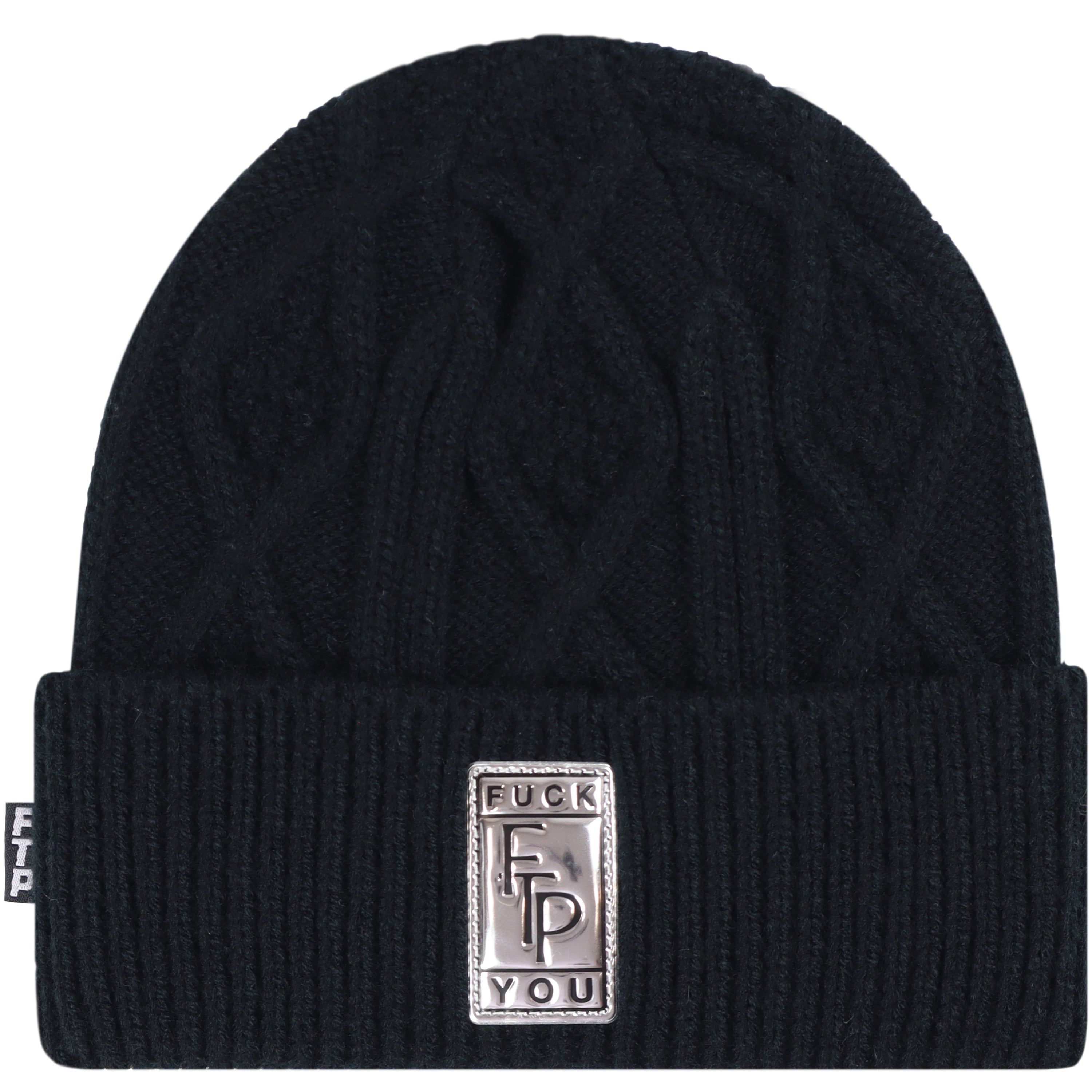 BIG BODY CABLE KNIT BEANIE(BLACK) sold by FTP