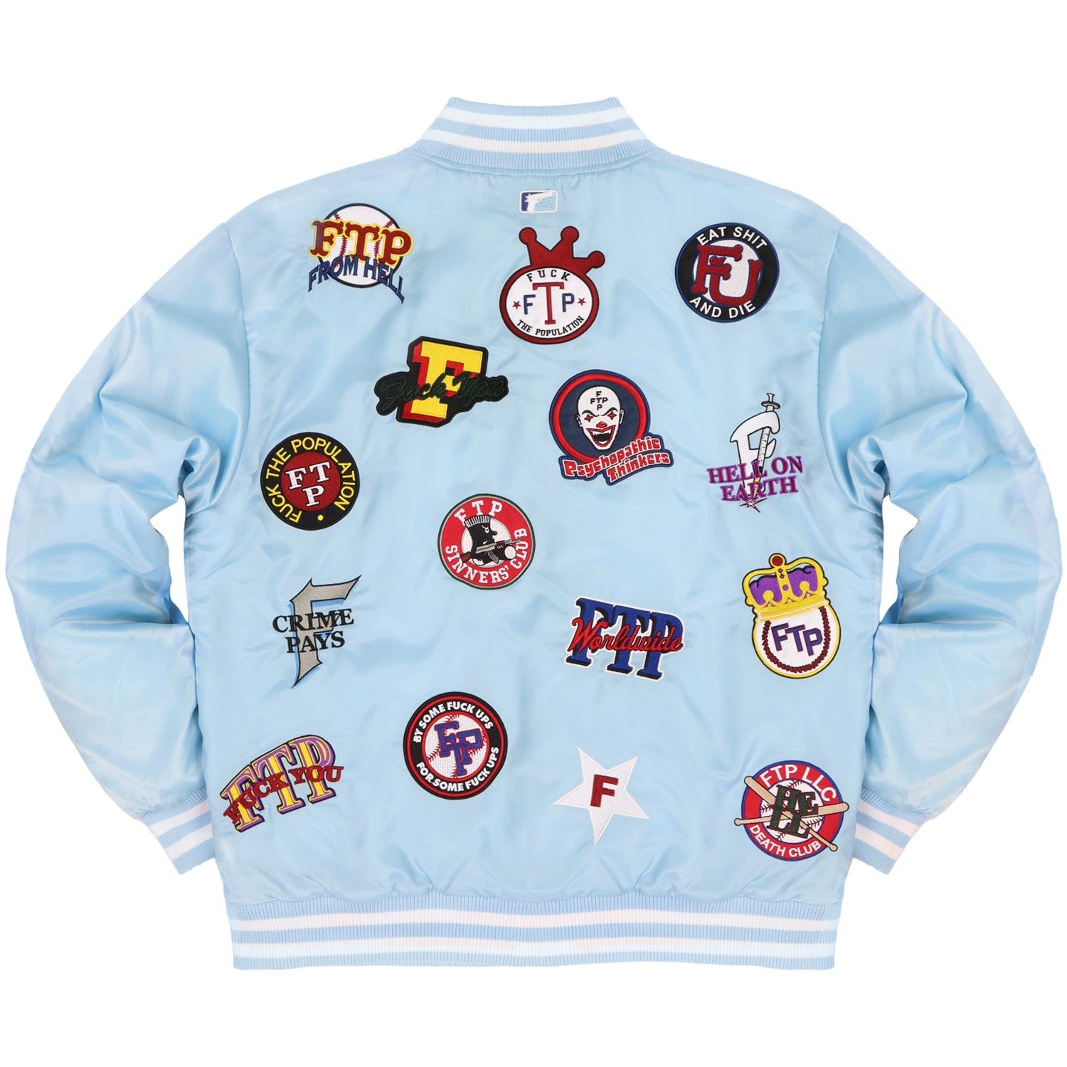 LEAGUE VARSITY JACKET(LIGHT BLUE) sold by FTP product image thumbnail 2