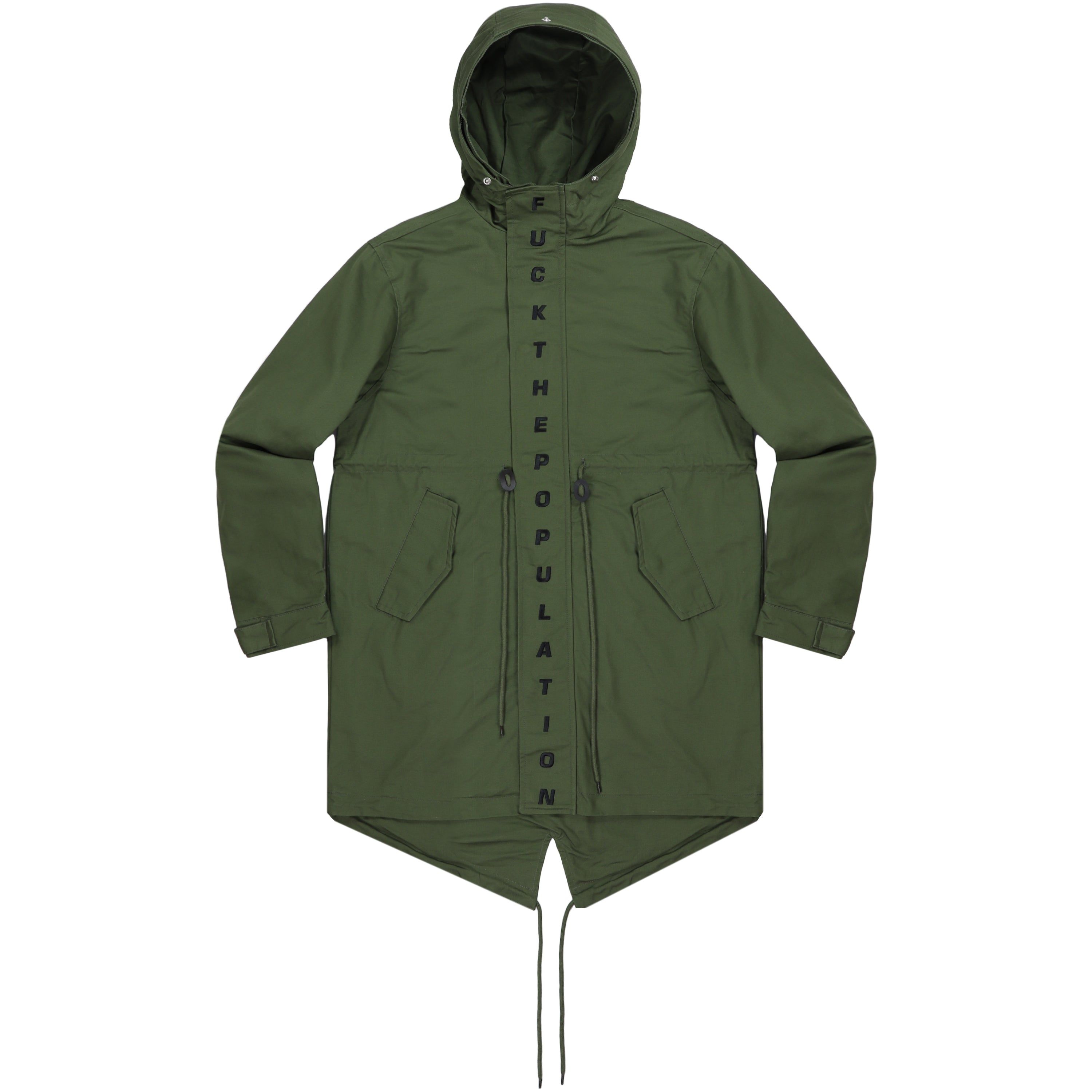 SPELL OUT FISHTAIL PARKA(OLIVE) sold by FTP product image thumbnail 2