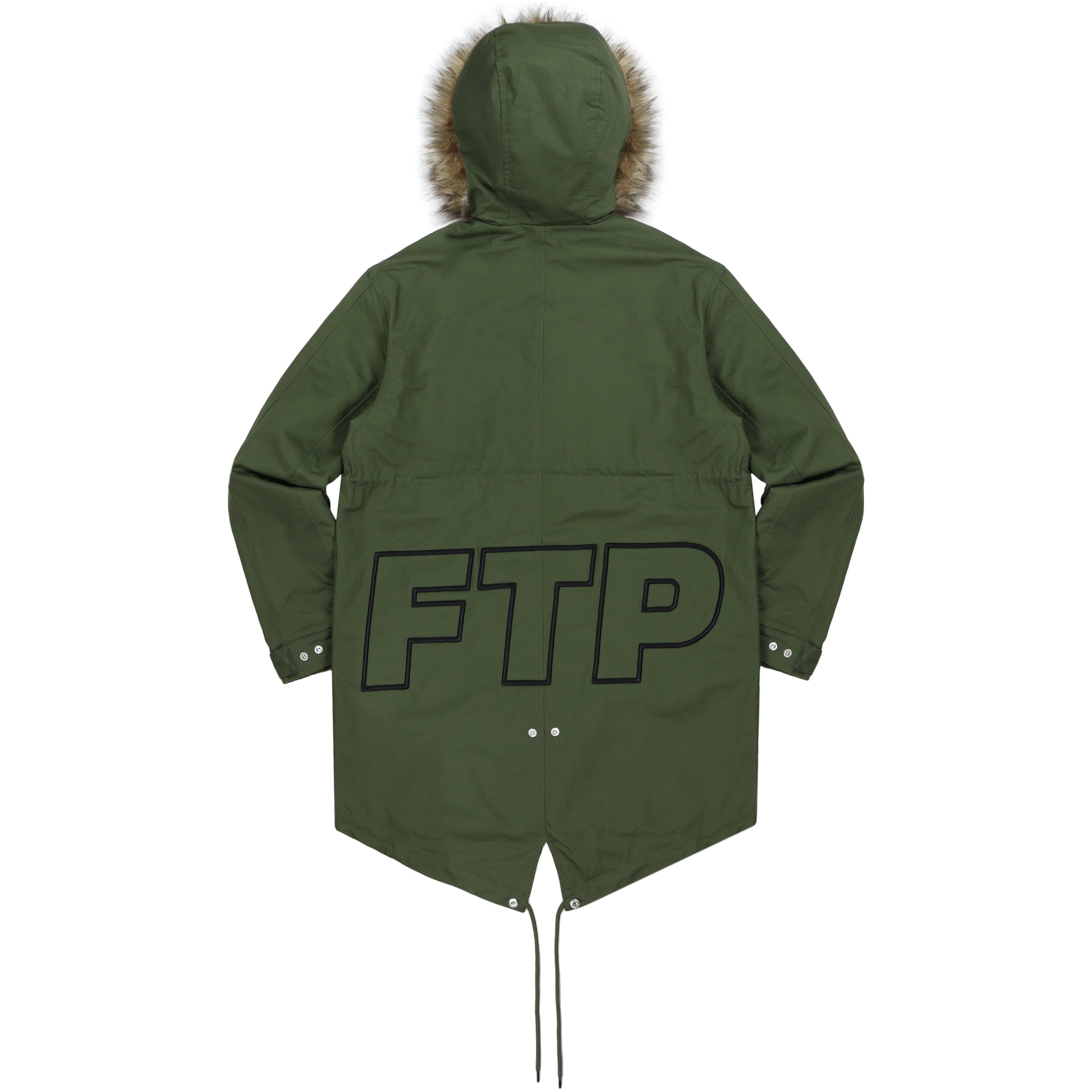 SPELL OUT FISHTAIL PARKA(OLIVE) sold by FTP product image thumbnail 3