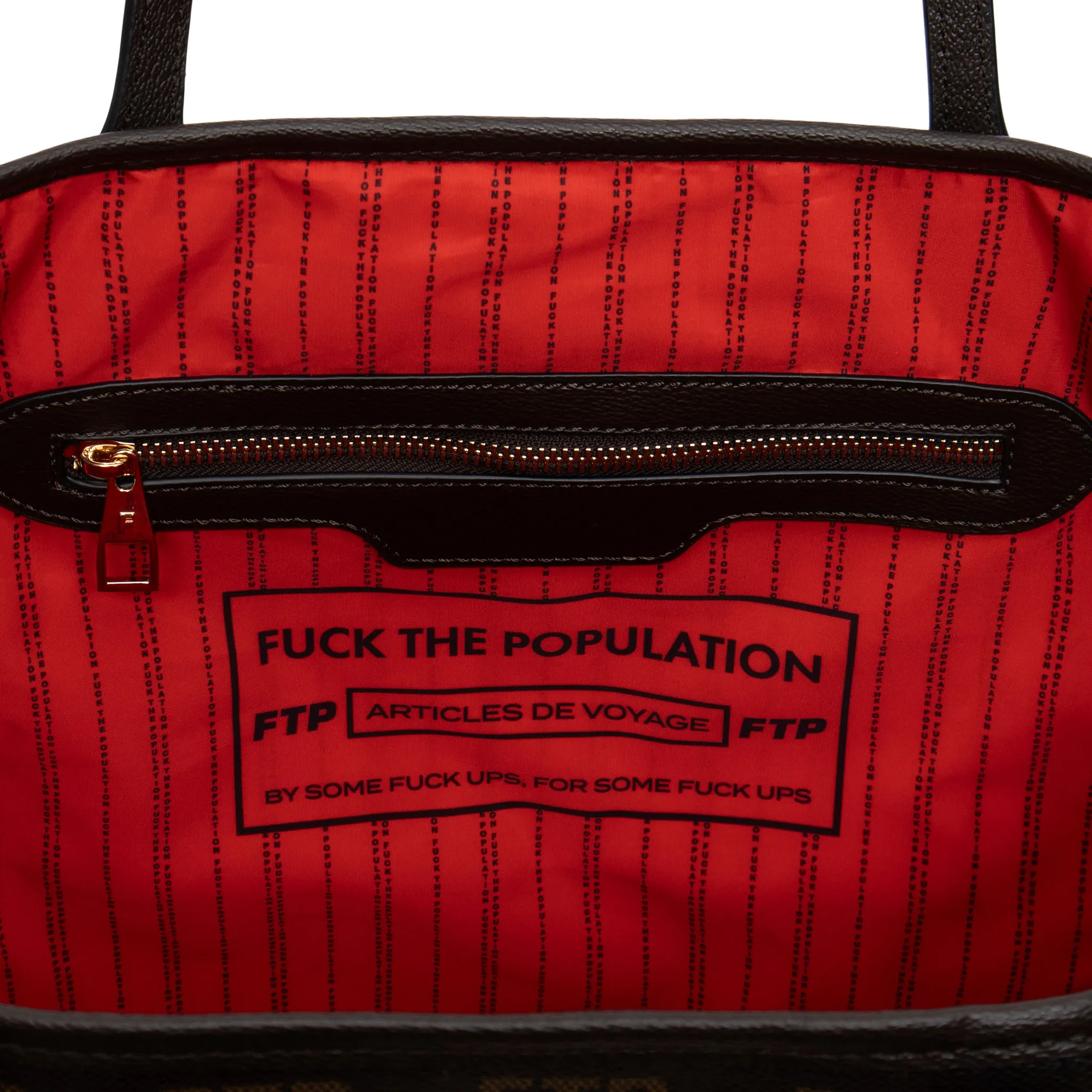 LOGO RÉPÉTÉ TOTE BAG(BROWN) sold by FTP product image thumbnail 3