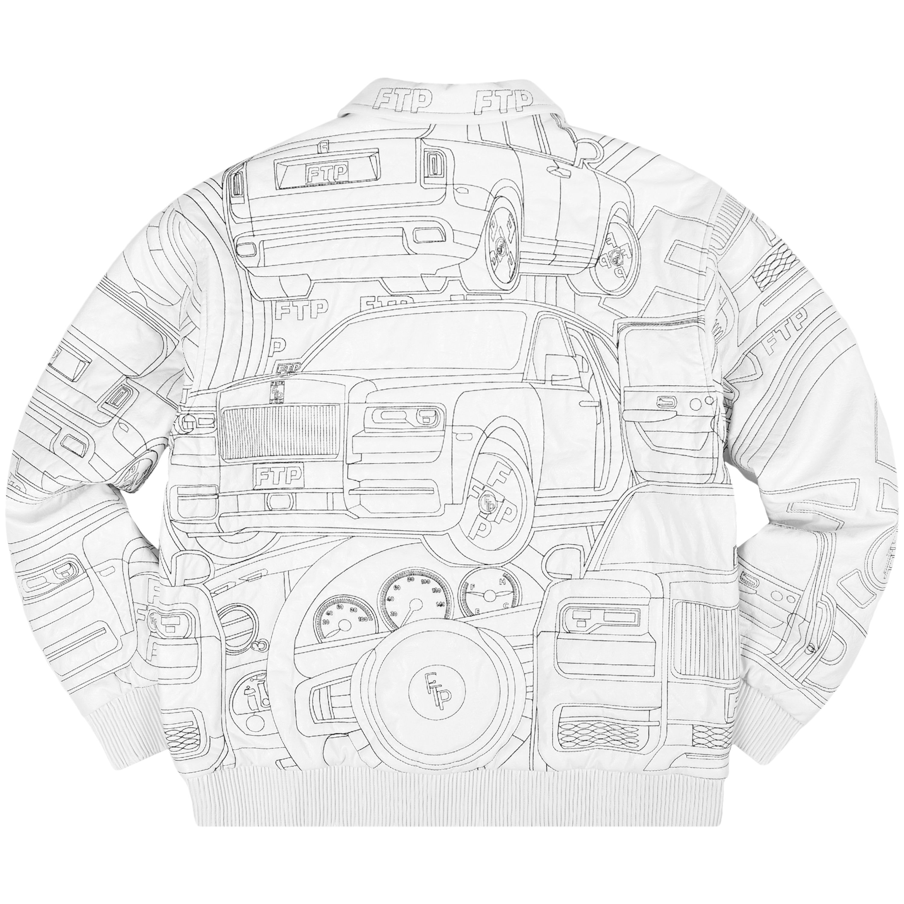 BIG BODY LEATHER JACKET(WHITE) sold by FTP product image thumbnail 2