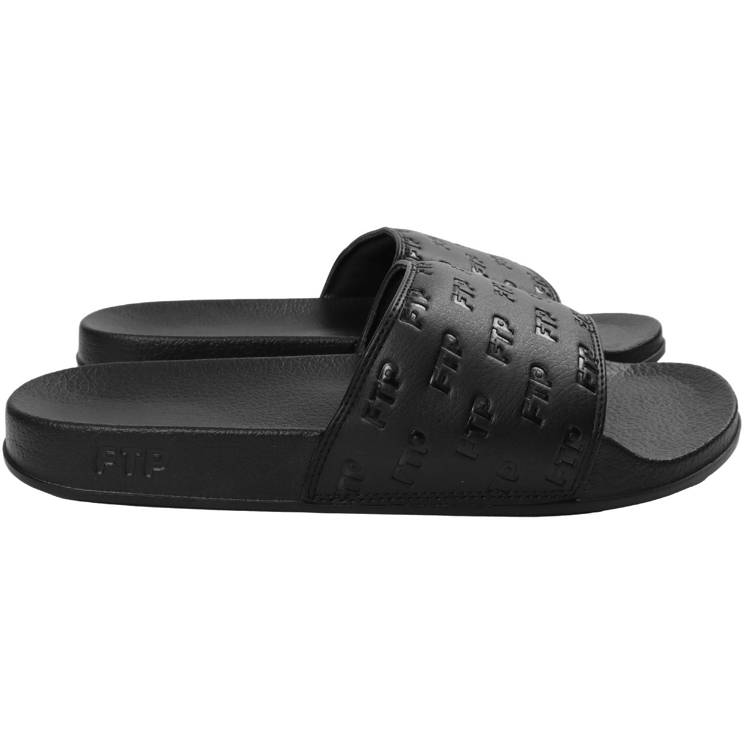 DEBOSSED ALL OVER LOGO SLIDES(BLACK) sold by FTP product image thumbnail 3