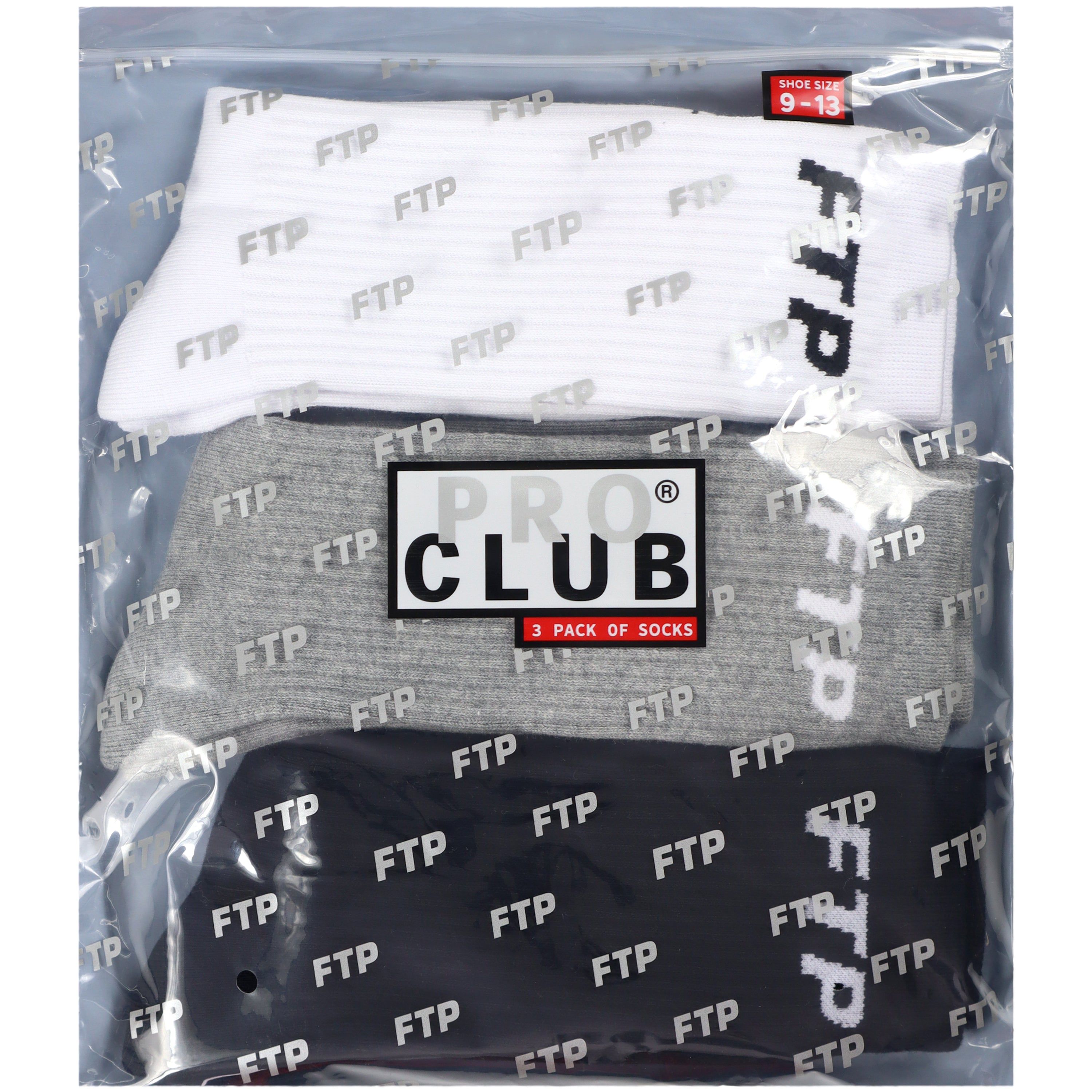 アクセサリー FTP + PRO CLUB 3 PACK SOCKS FTP + PRO CLUB 3 PACK SOCKS | Parallel