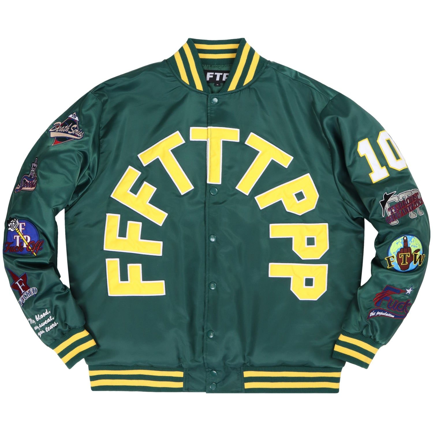 LEAGUE VARSITY JACKET(GREEN) sold by FTP