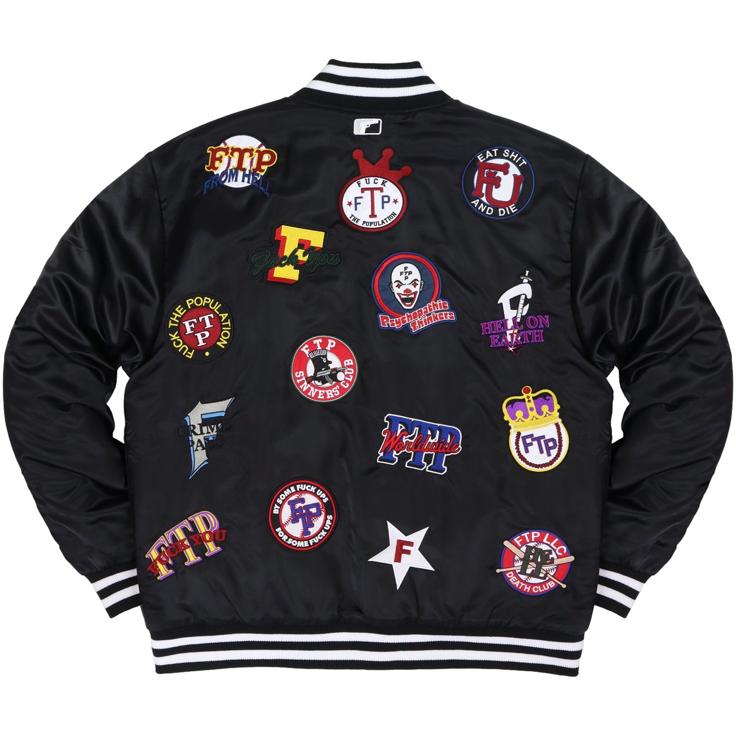 LEAGUE VARSITY JACKET(BLACK) sold by FTP product image thumbnail 2
