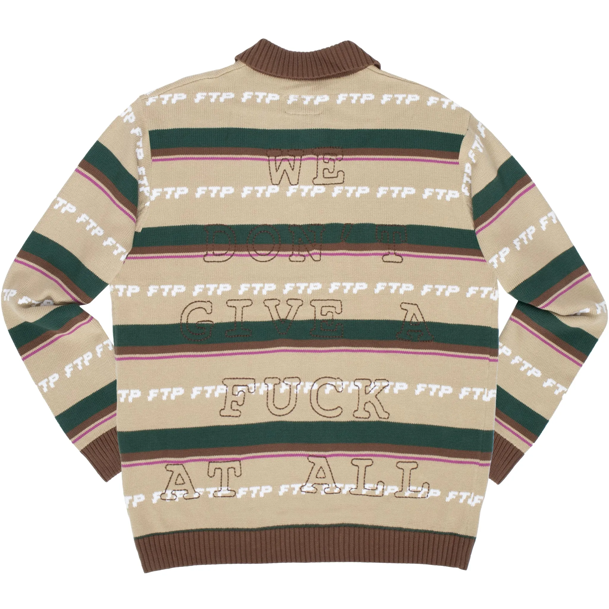 KNIT POLO SWEATER(TAN) sold by FTP product image thumbnail 2