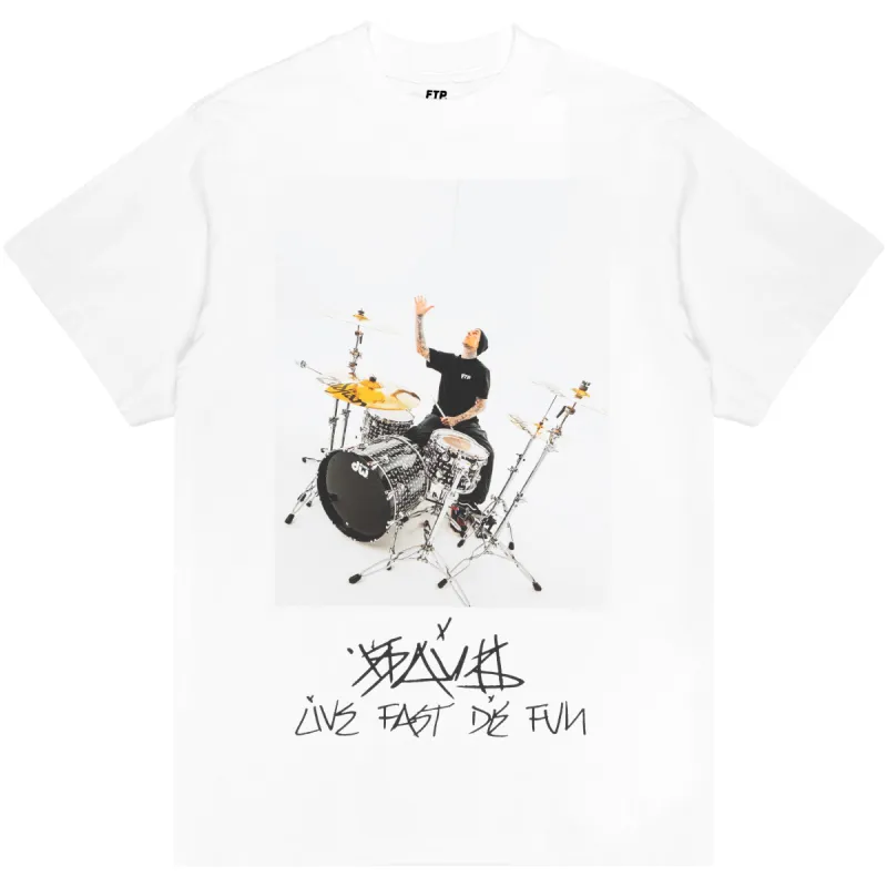 FTP + FAMOUS TRAVIS BARKER PHOTO TEE(WHITE) sold by FTP