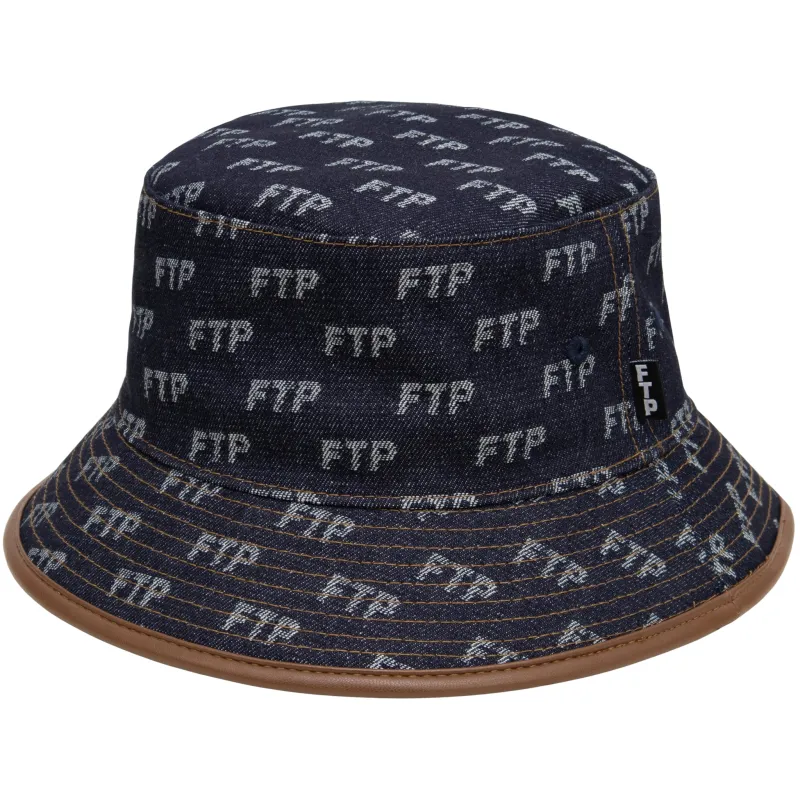 JACQUARD DENIM LOGO BUCKET HAT(INDIGO) sold by FTP