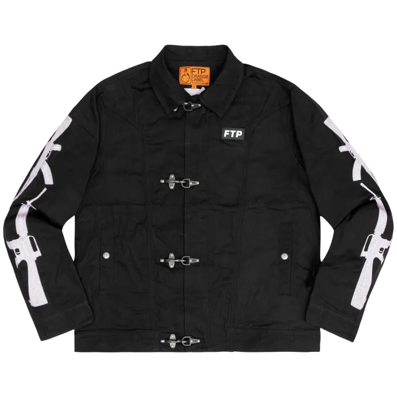 FIREARM WAXED WORK JACKET(BLACK) made by FTP