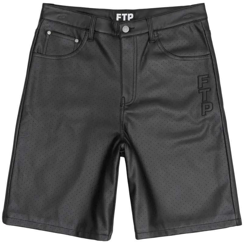 PERFORATED FAUX LEATHER SHORT made by FTP