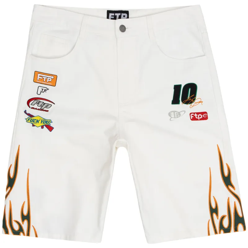 RACEWAY SHORT(WHITE) made by FTP