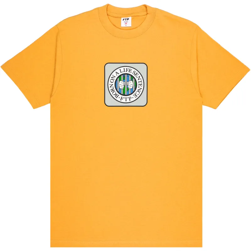 LIFE SENTENCE TEE(GOLD) made by FTP