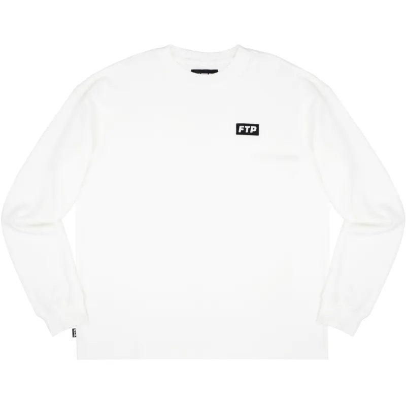 EMBROIDERED LOGO PATCH THERMAL(WHITE) made by FTP