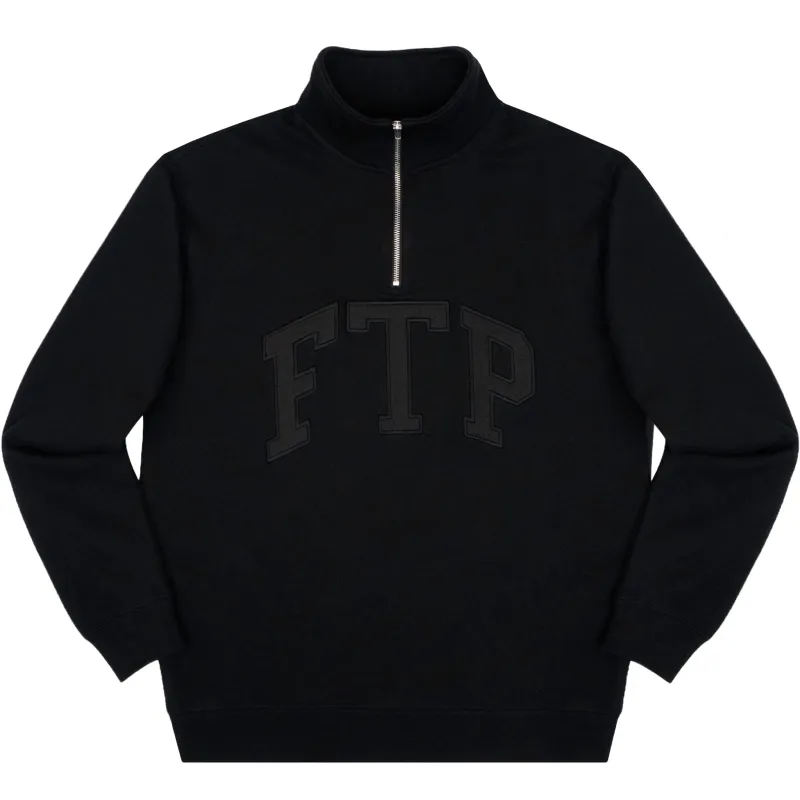 ARCH QUARTER ZIP(BLACK) made by FTP