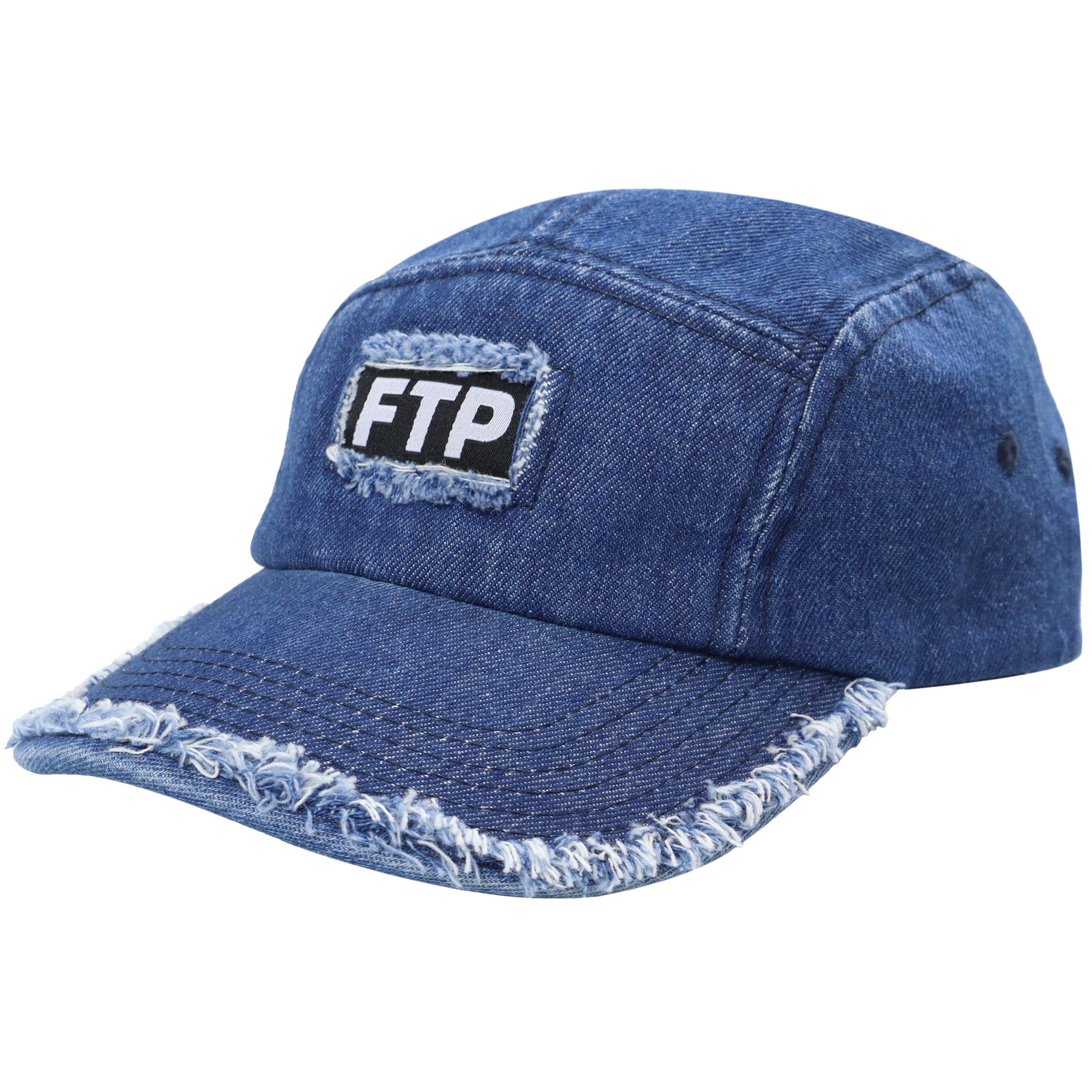 FRAYED DENIM LOGO CAMP HAT(INDIGO) sold by FTP