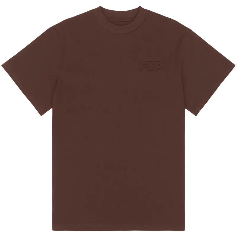 EMBOSSED LOGO TEE(BROWN) sold by FTP