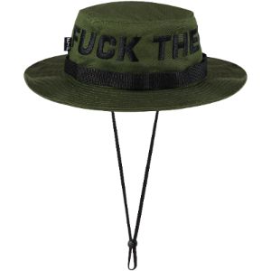 SPELL OUT FACE MASK BOONIE HAT(OLIVE) sold by FTP