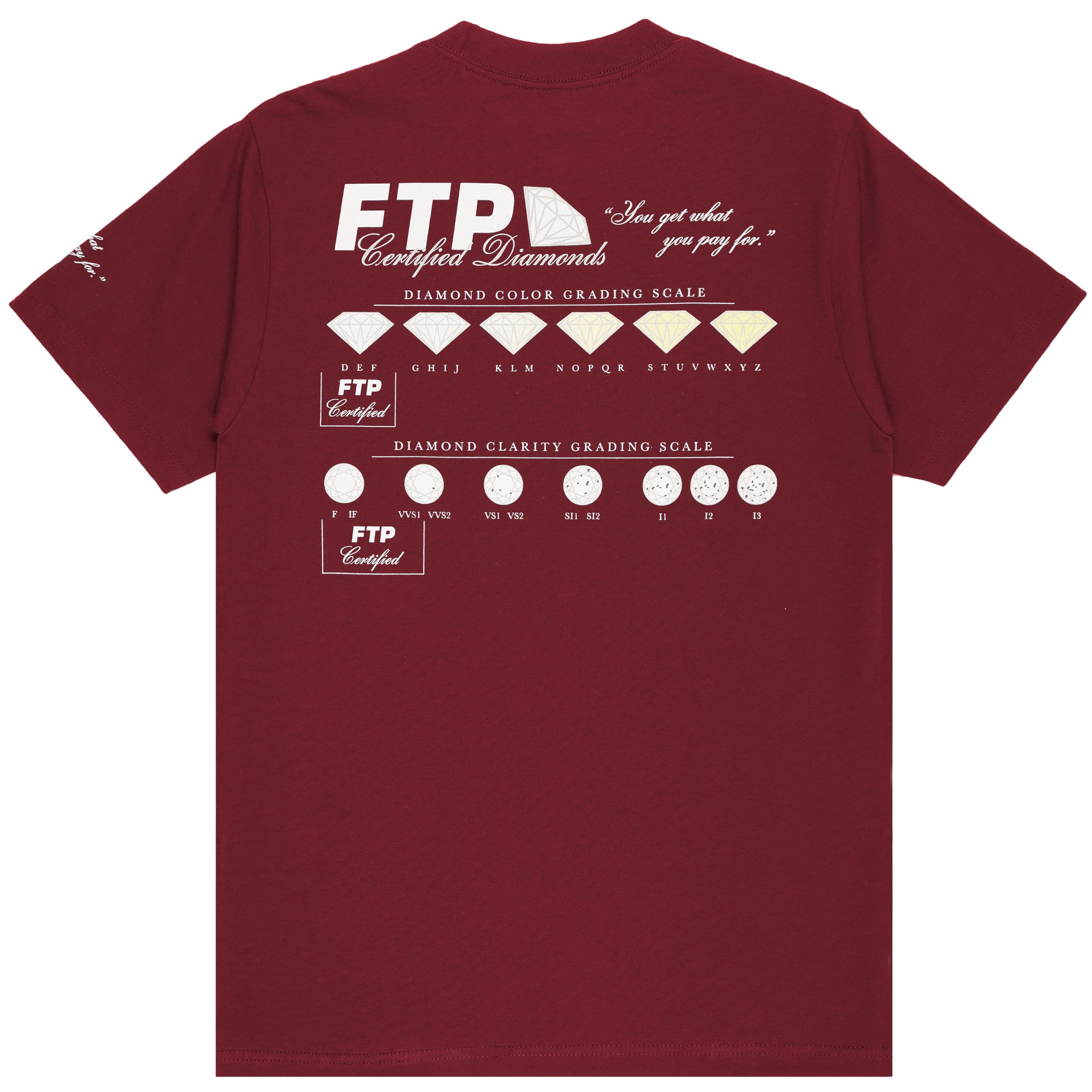 DIAMOND DEALER TEE(MAROON) sold by FTP product image thumbnail 2