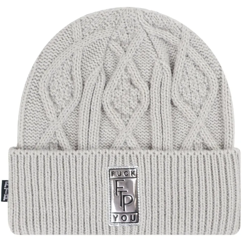 BIG BODY CABLE KNIT BEANIE(GRAY) sold by FTP