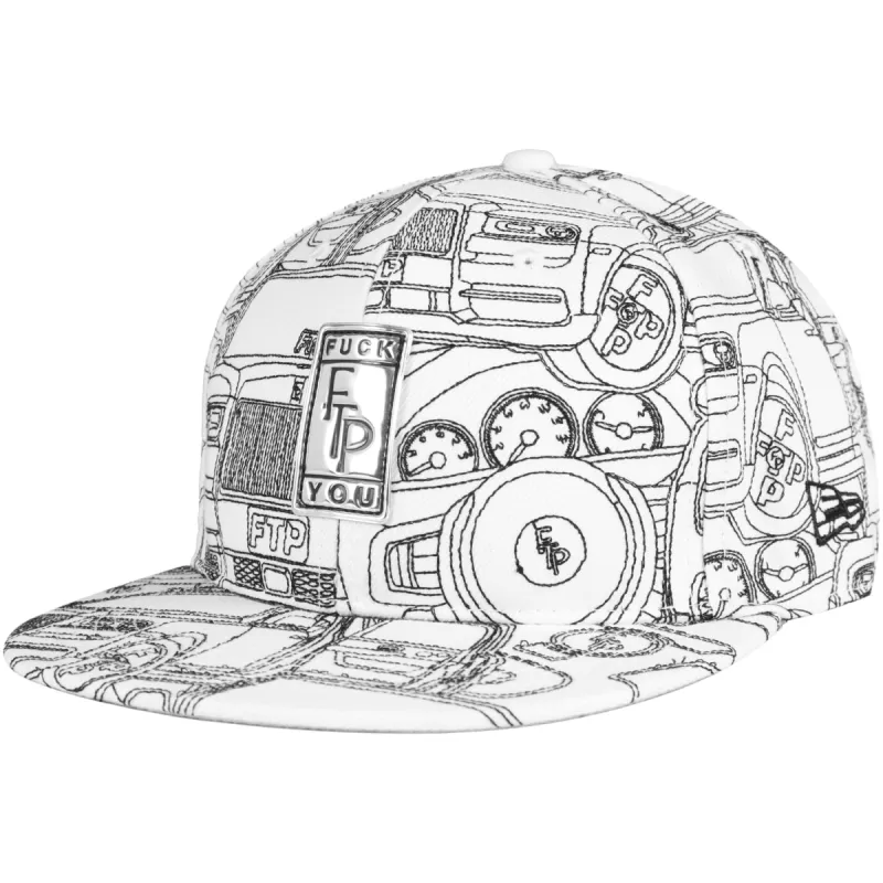 BIG BODY FITTED HAT(WHITE) sold by FTP