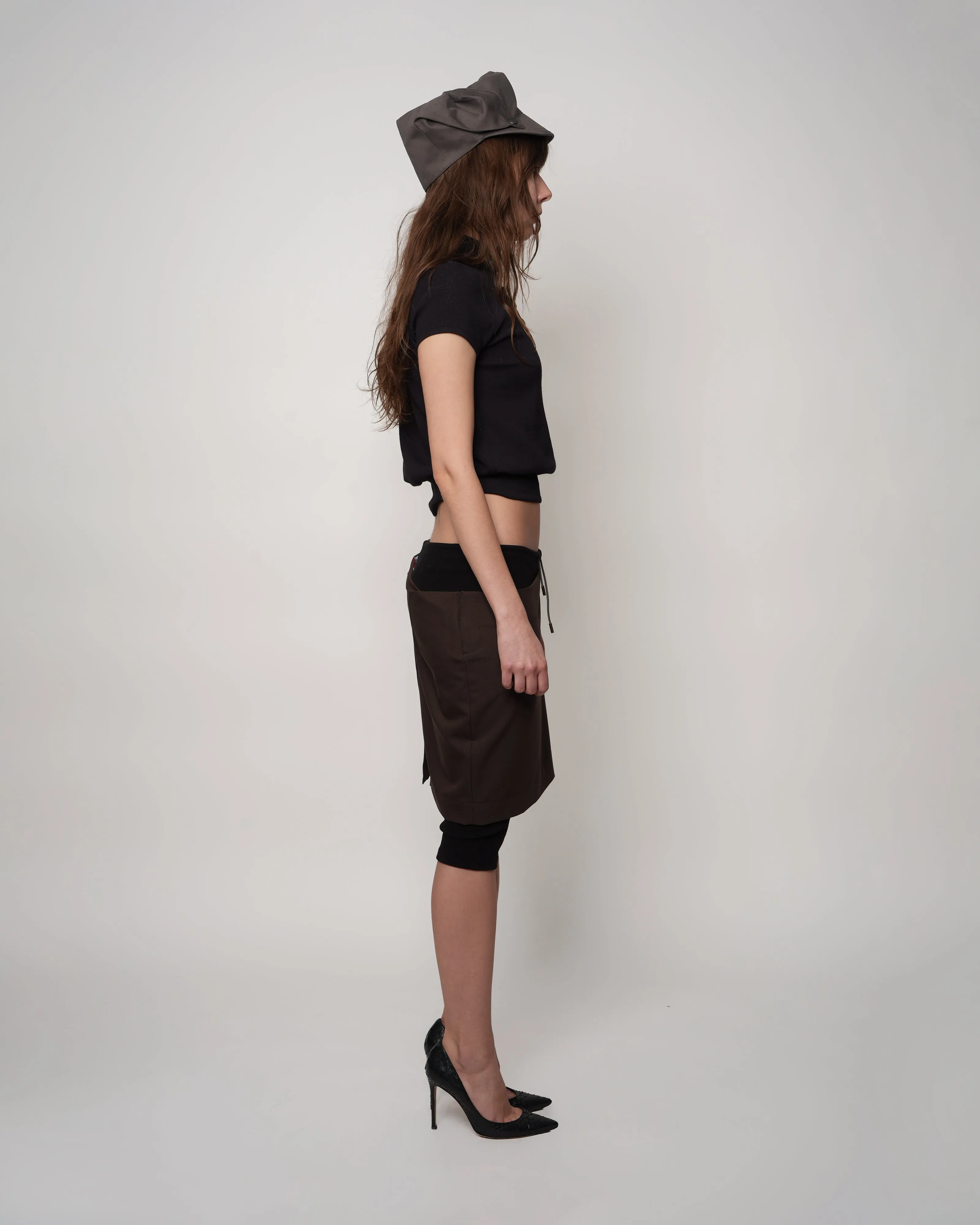 Brown Busy Co Pants Skirt sold by Cafe Forgot product image thumbnail 4