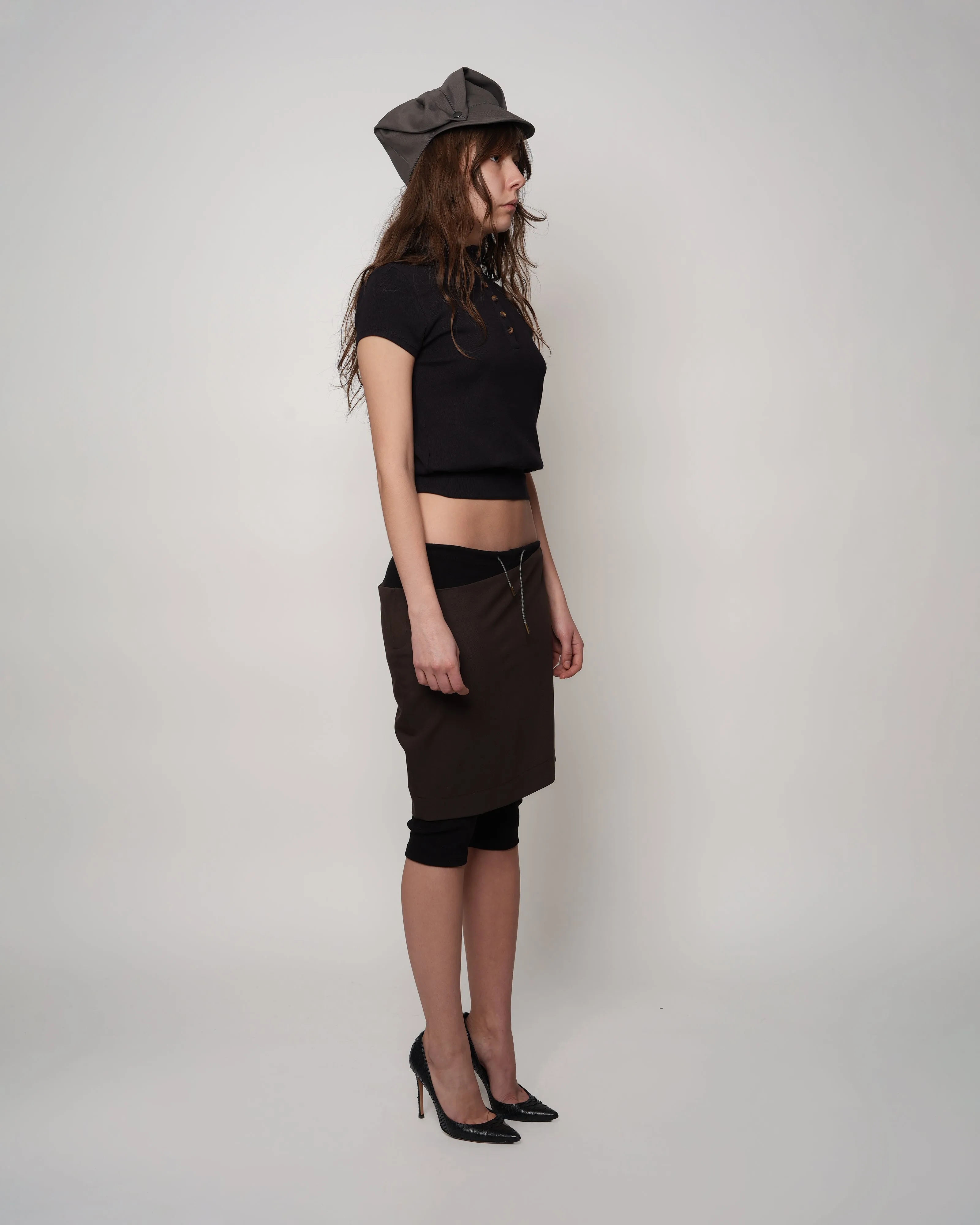 Brown Busy Co Pants Skirt sold by Cafe Forgot product image thumbnail 3