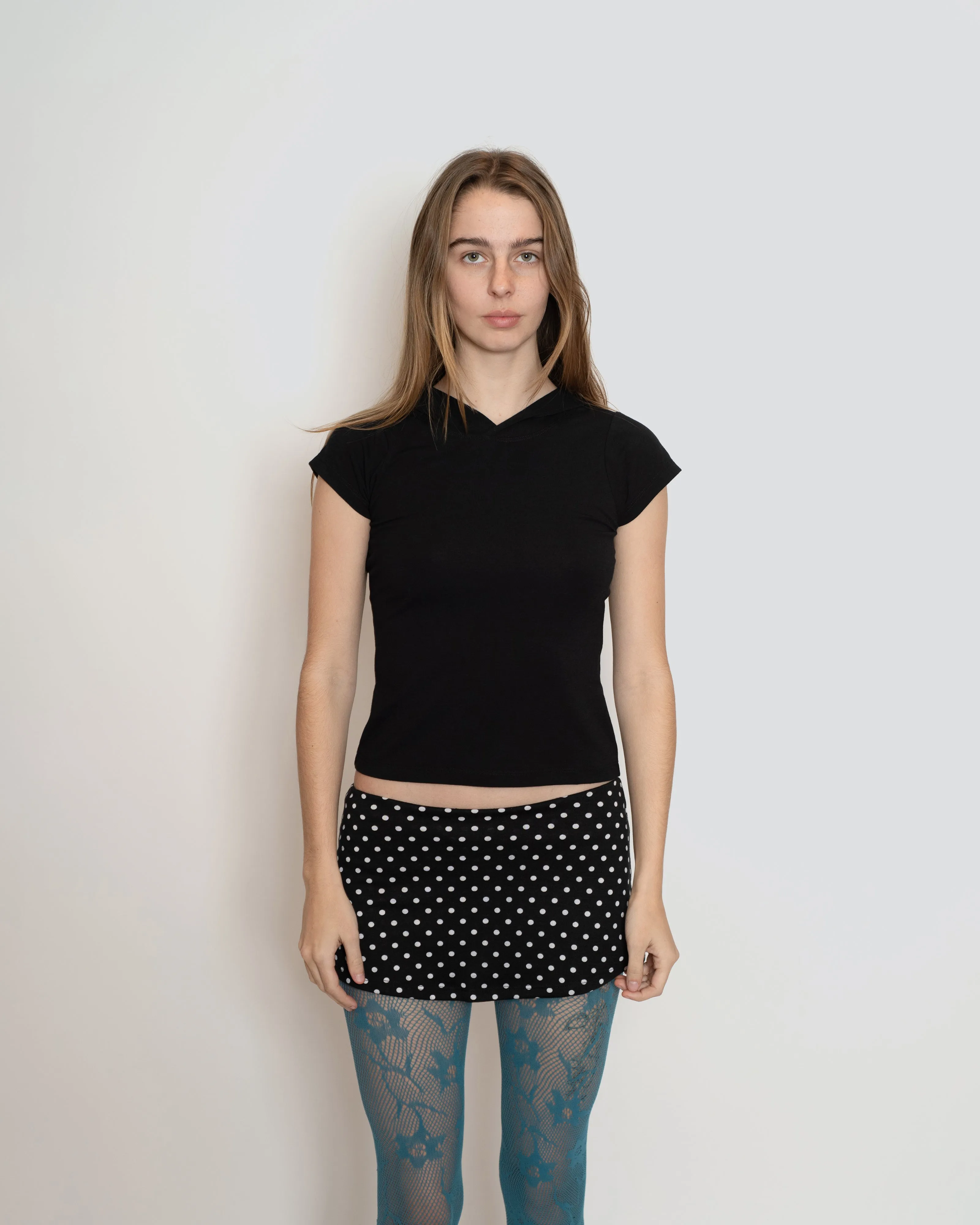 Black Hooded Top sold by Cafe Forgot