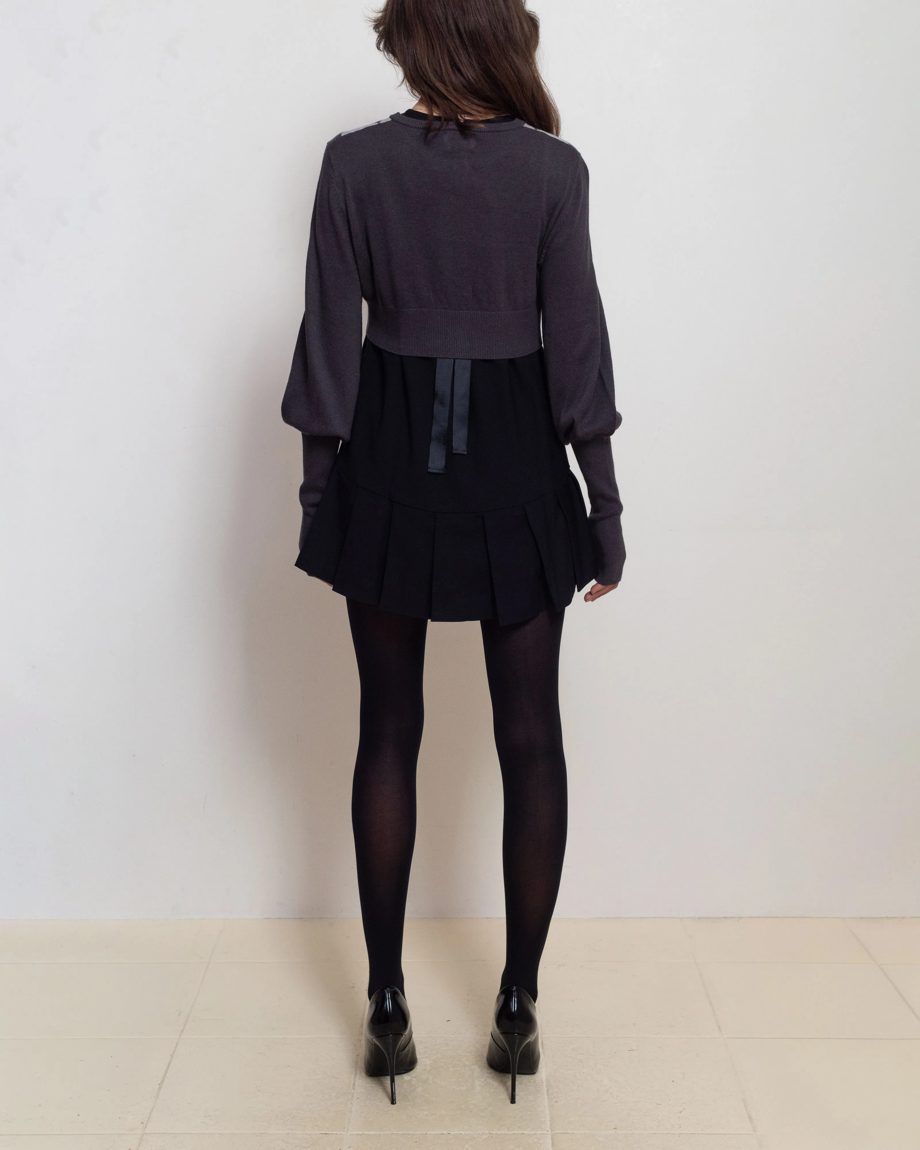 Argyle Bubble Cardigan sold by Cafe Forgot product image thumbnail 5