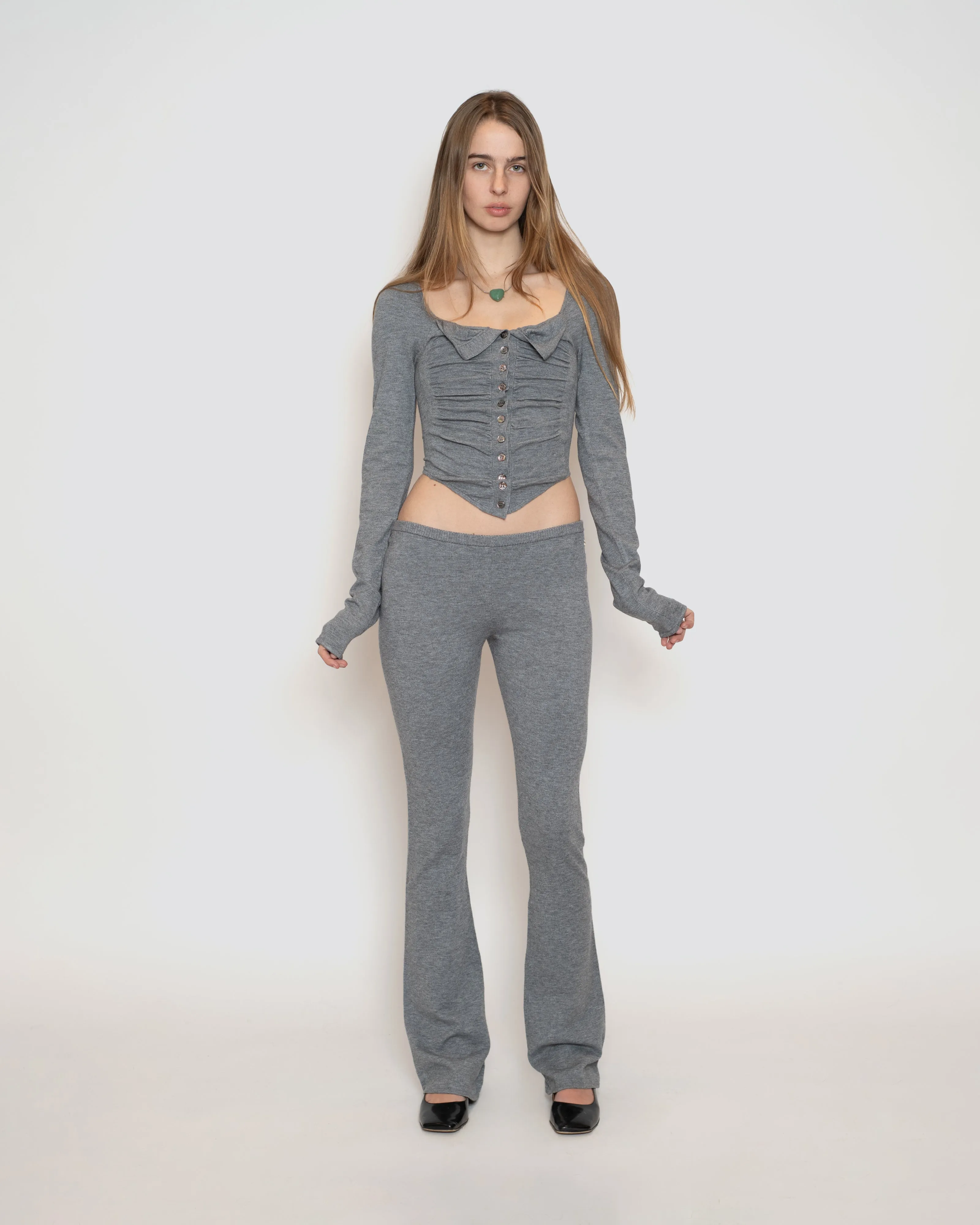 Heather Grey Alia Pants sold by Cafe Forgot product image thumbnail 2