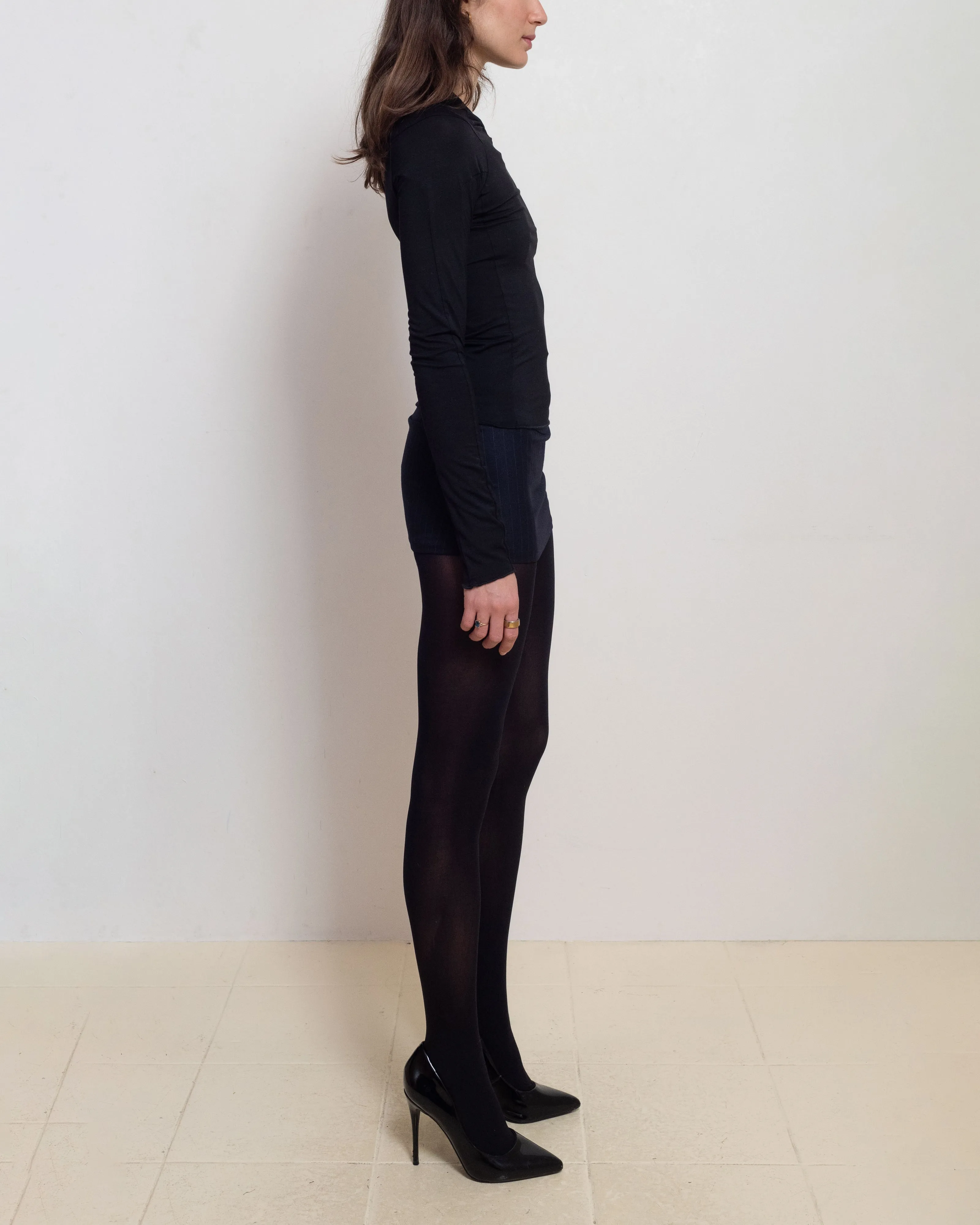 Black Long Sleeve Mel Tee sold by Cafe Forgot product image thumbnail 4