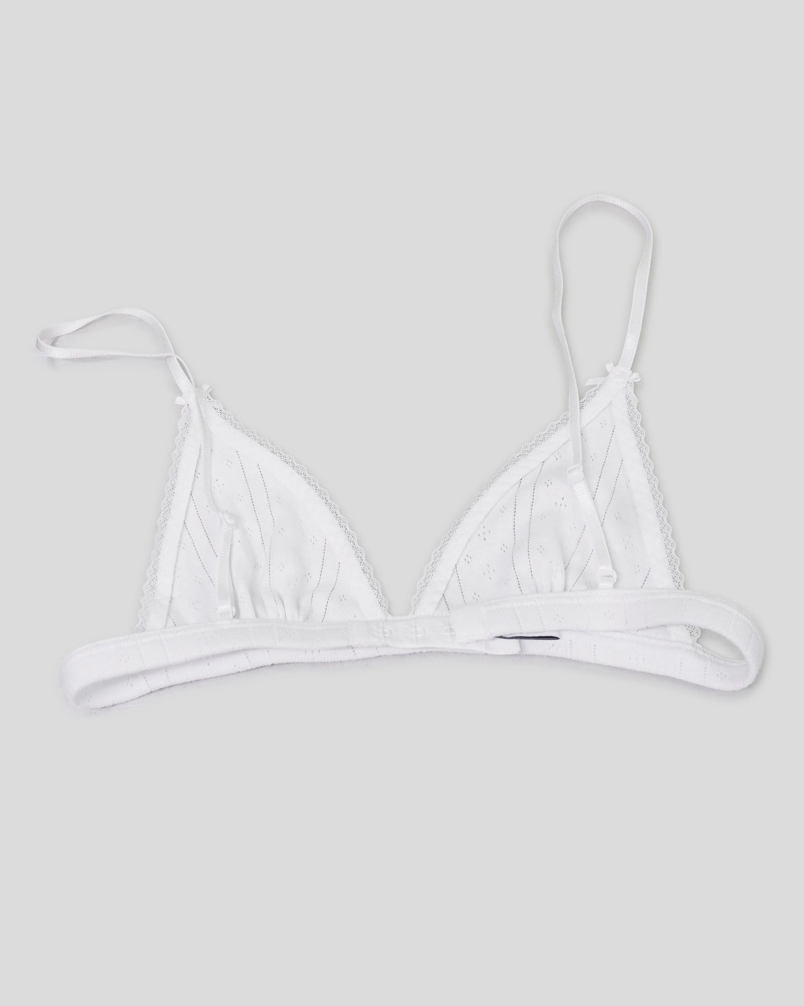 The Triangle Bralette in White sold by Cafe Forgot product image thumbnail 2