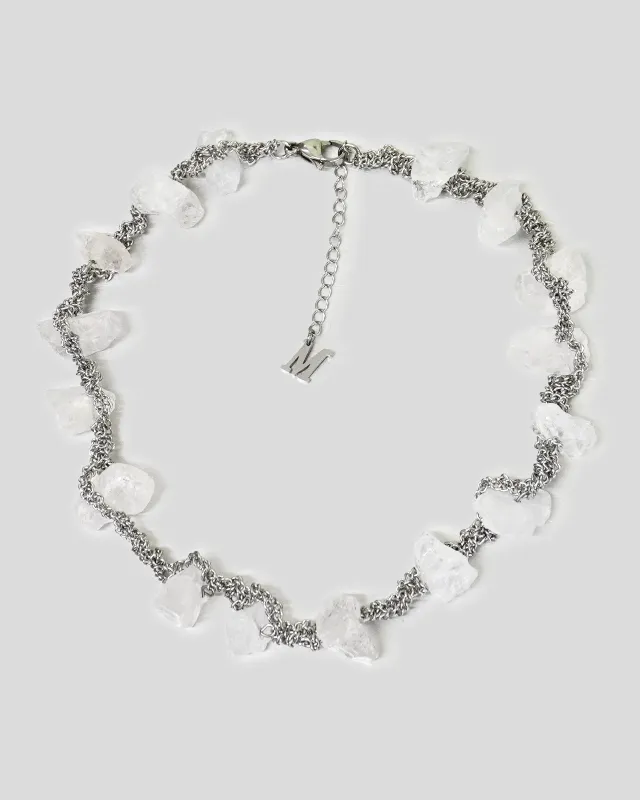 Quartz Chunk Necklace made by Cafe Forgot