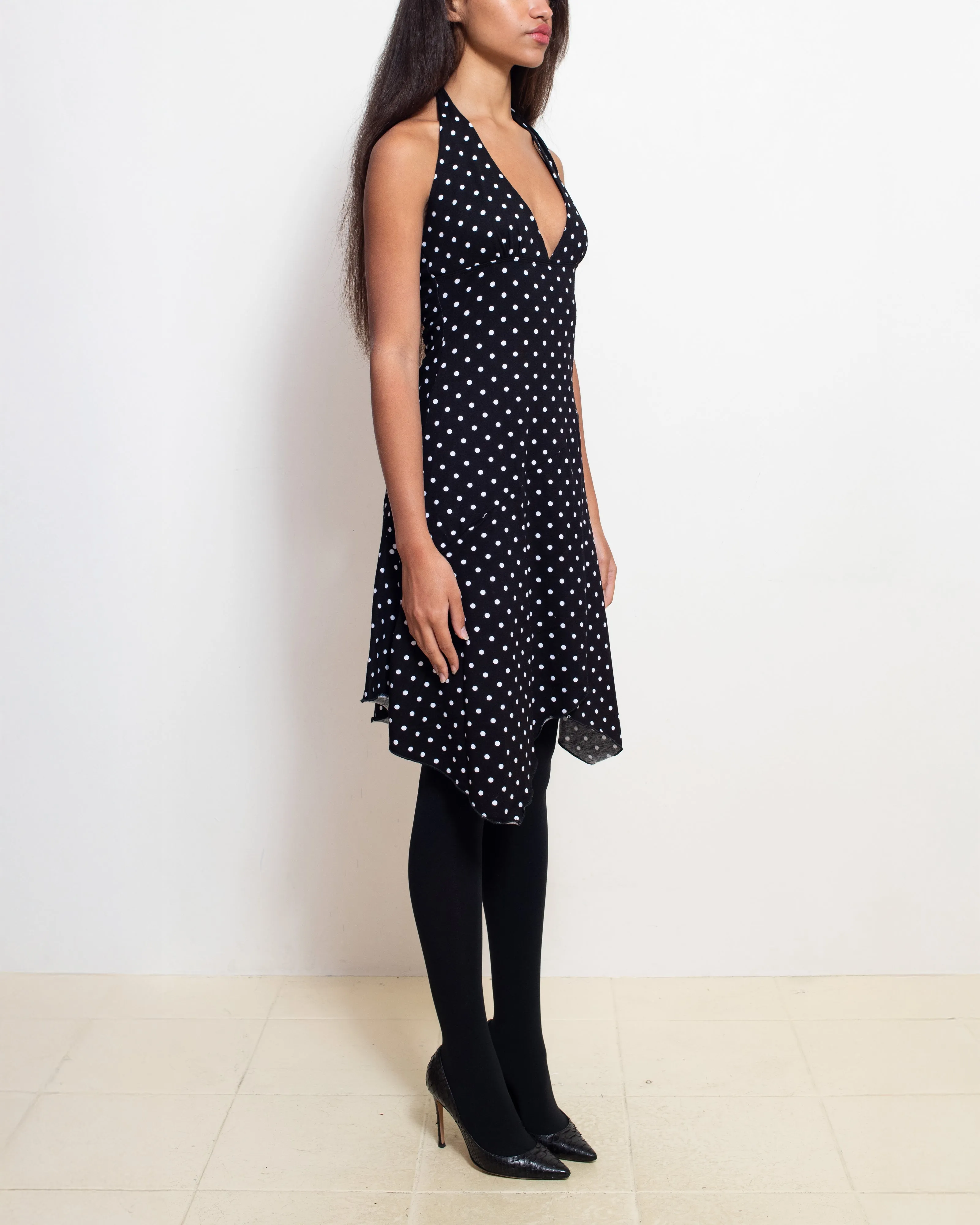 Black Polka Dot Aurora Dress sold by Cafe Forgot product image thumbnail 2