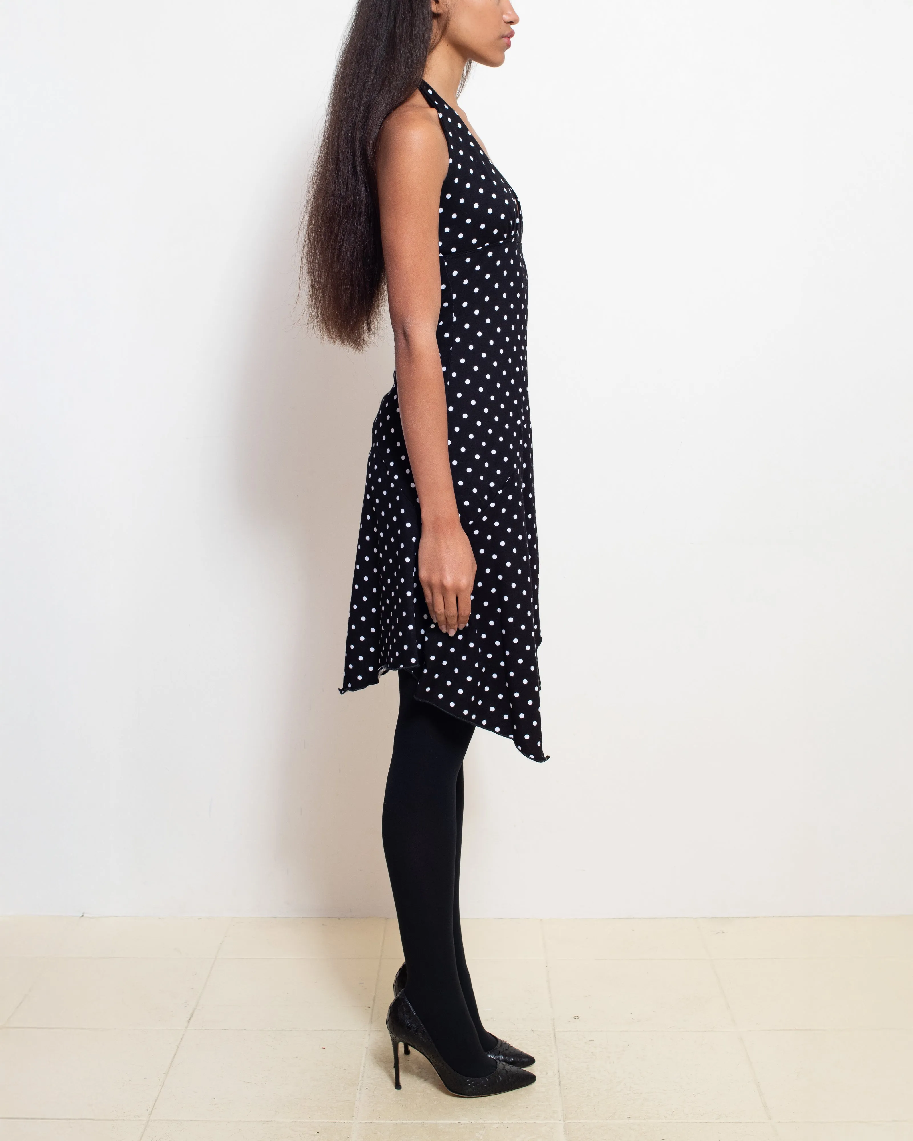 Black Polka Dot Aurora Dress sold by Cafe Forgot product image thumbnail 3