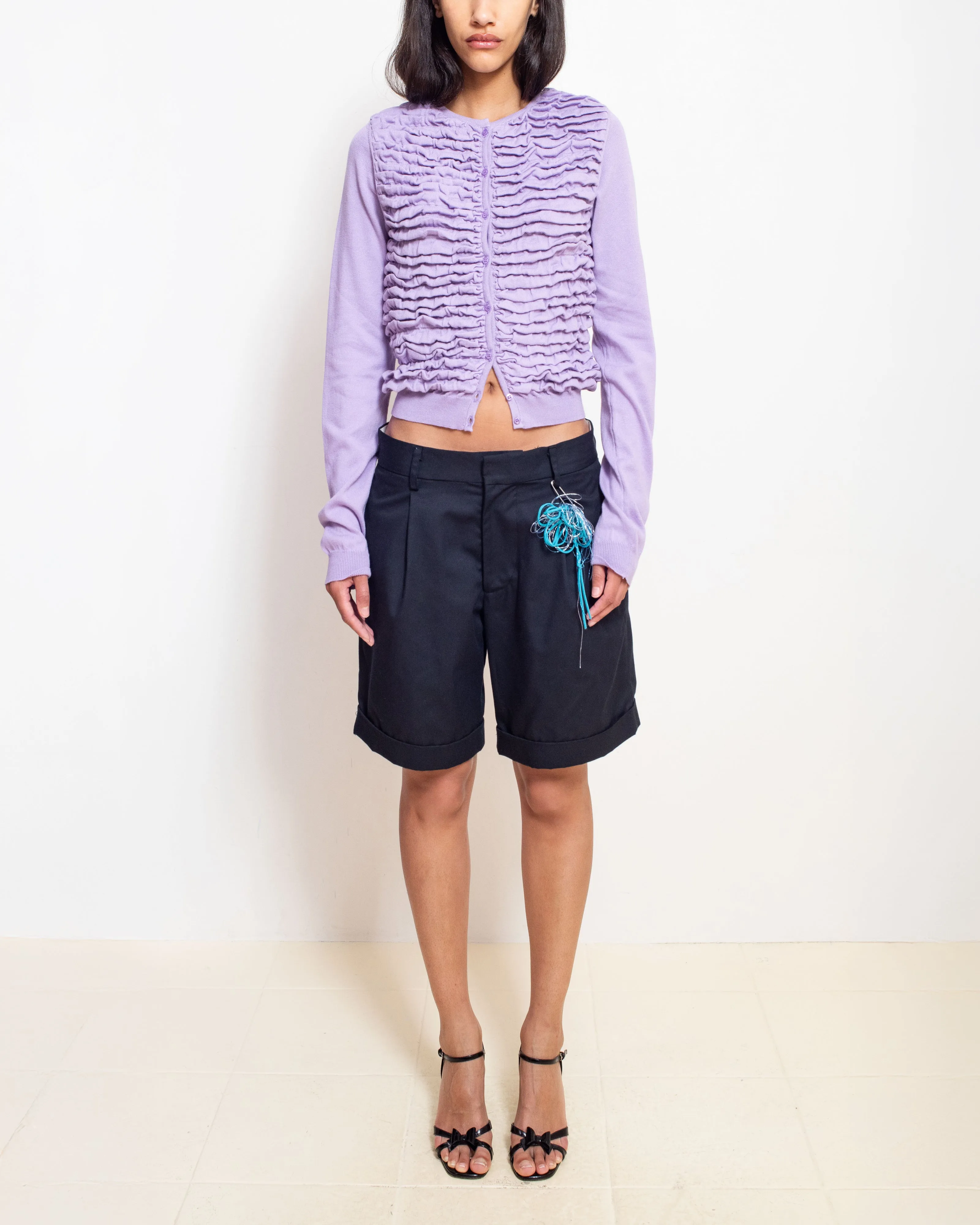 Button-Up Cardigan in Bouganville sold by Cafe Forgot product image thumbnail 2