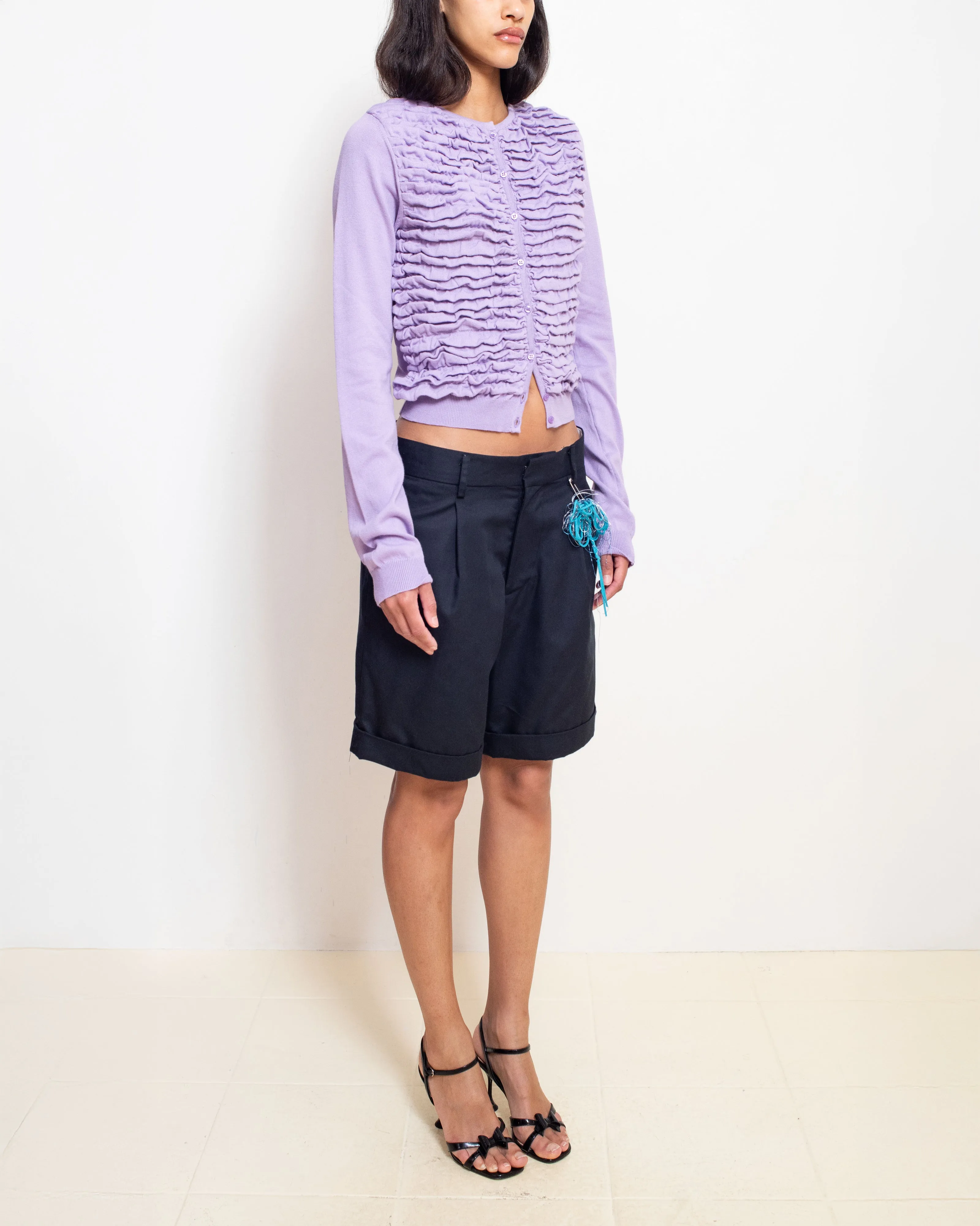 Button-Up Cardigan in Bouganville sold by Cafe Forgot product image thumbnail 3