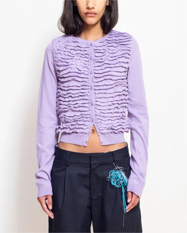 Button-Up Cardigan in Bouganville sold by Cafe Forgot