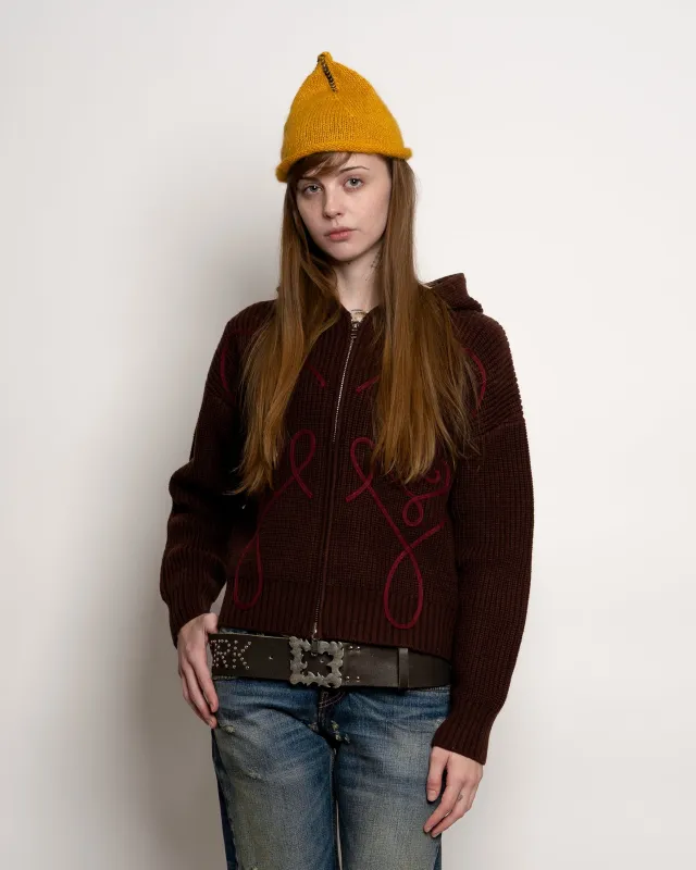 Chio Mohair Beanie in Yellow made by Cafe Forgot