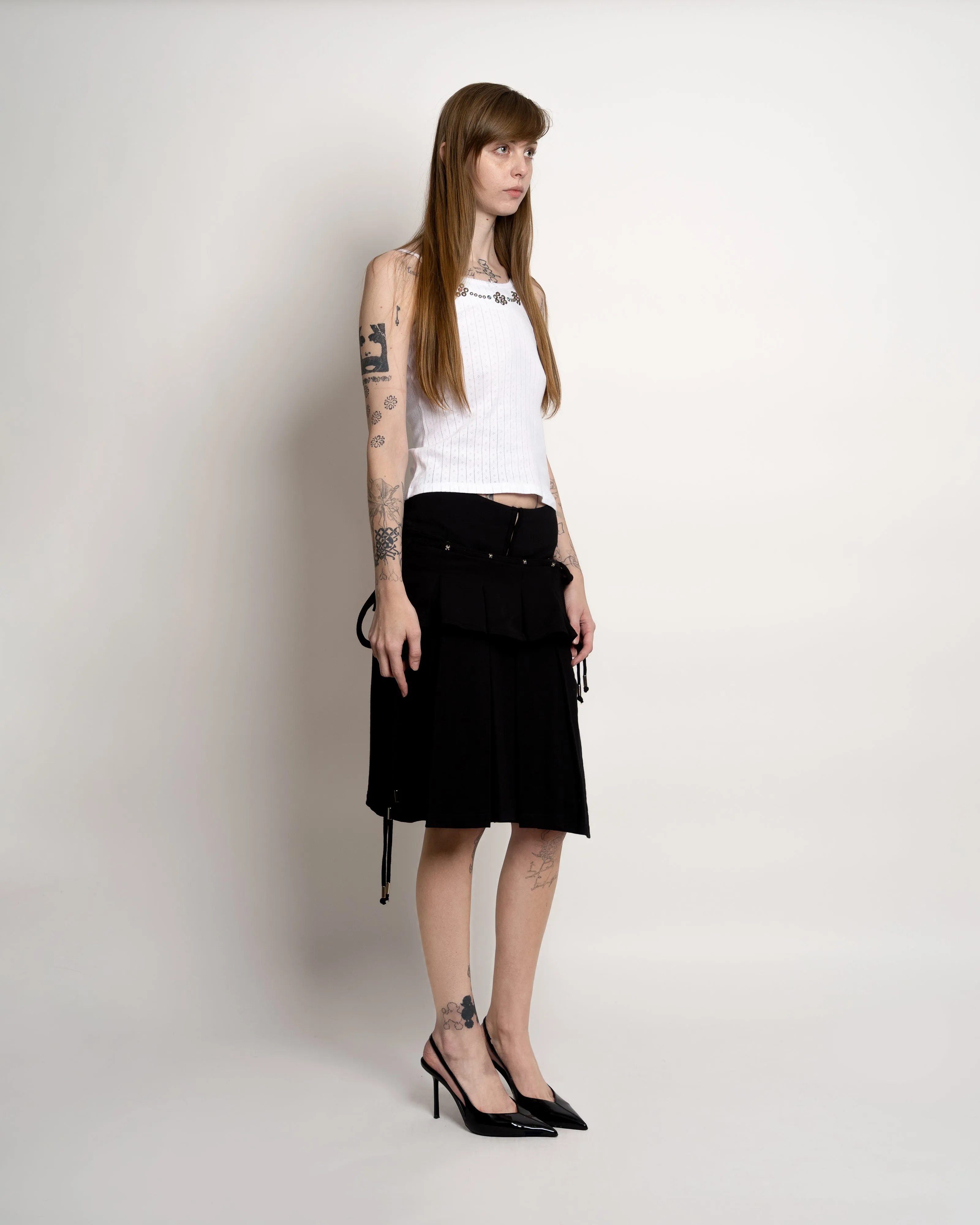 Black Layer Modular Microshorts, Mini and Midi Skirt sold by Cafe Forgot product image thumbnail 3