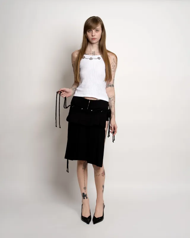 Black Layer Modular Microshorts, Mini and Midi Skirt made by Cafe Forgot