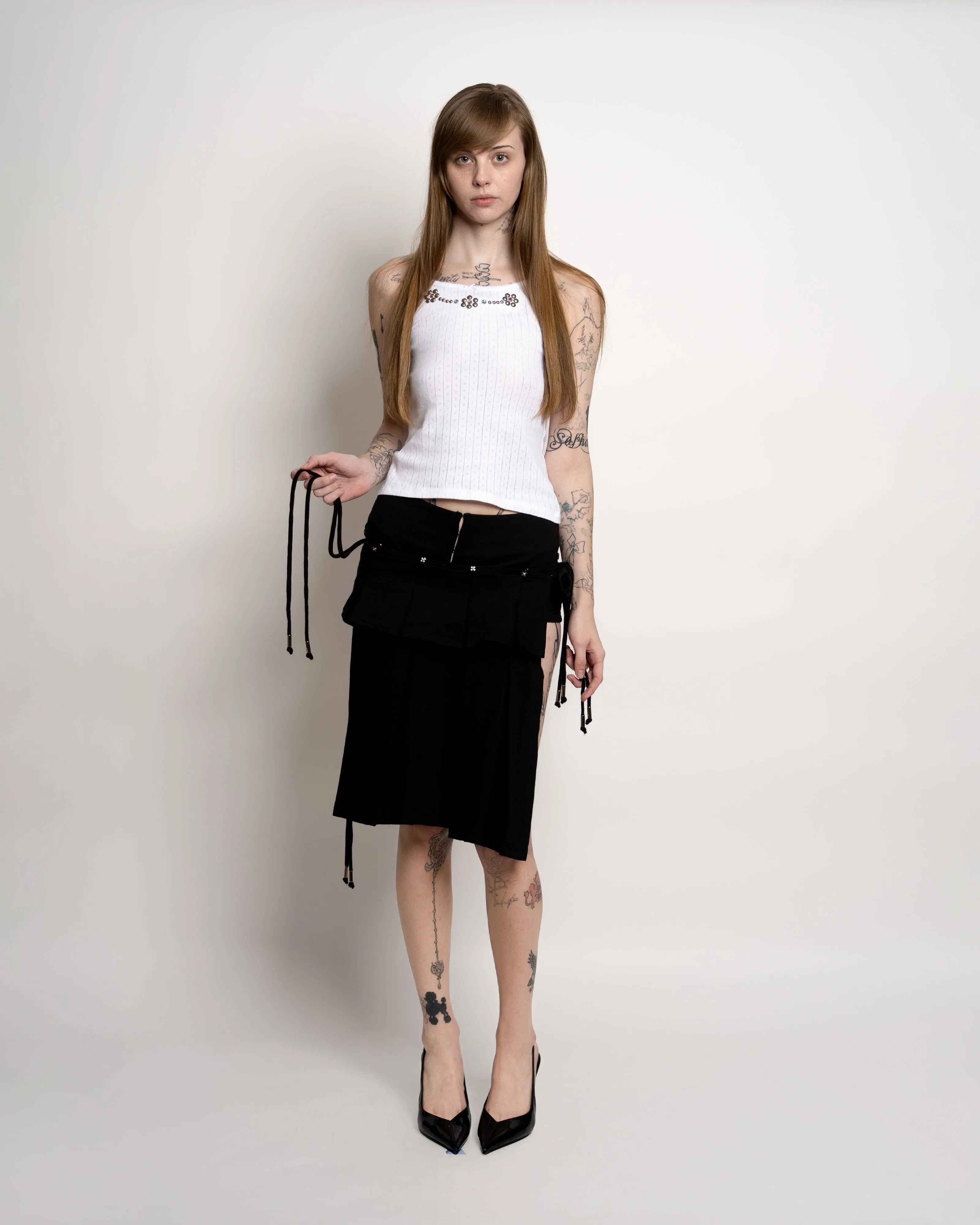 Black Layer Modular Microshorts, Mini and Midi Skirt sold by Cafe Forgot