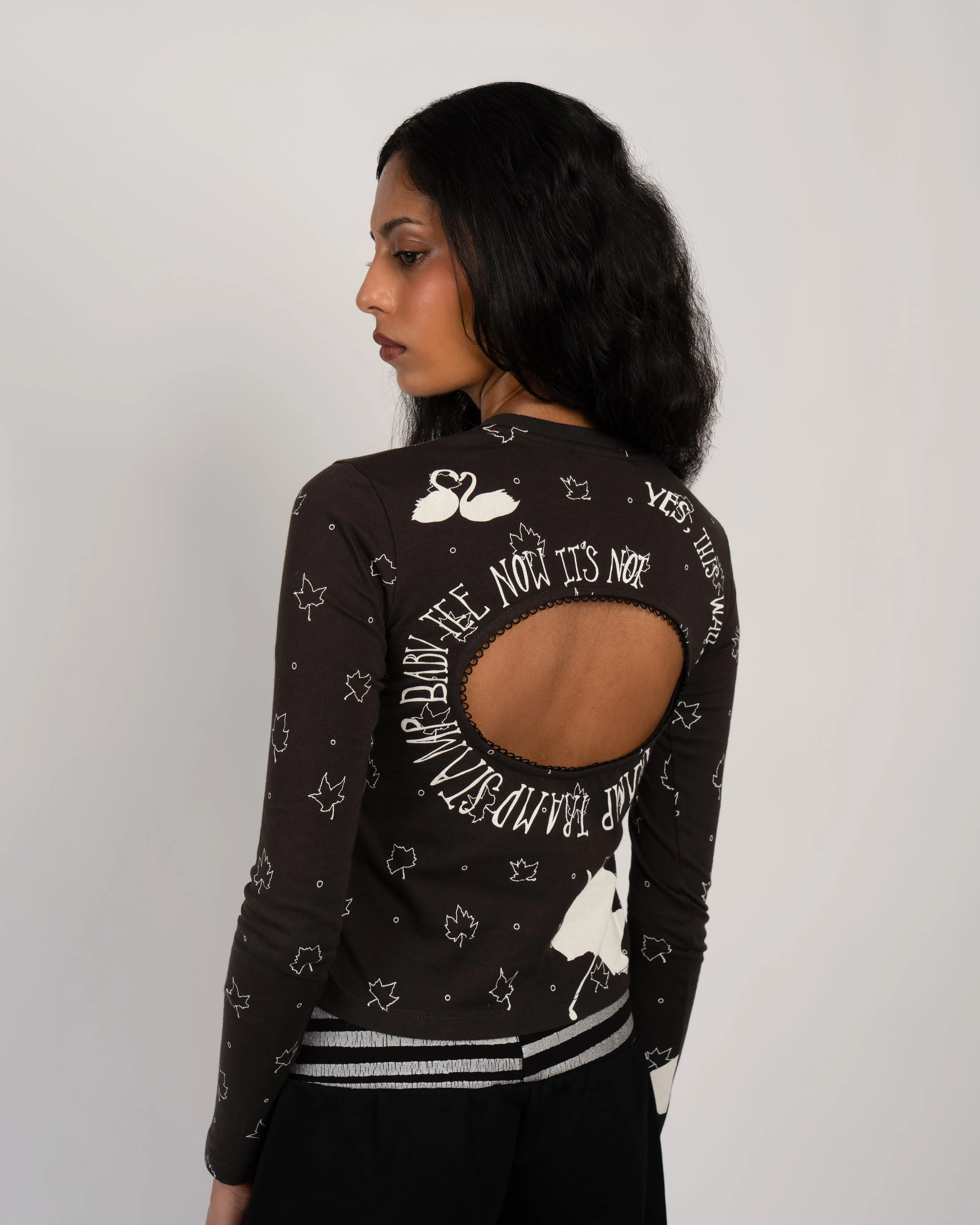 Logo Removal Long Sleeve in Black sold by Cafe Forgot product image thumbnail 5