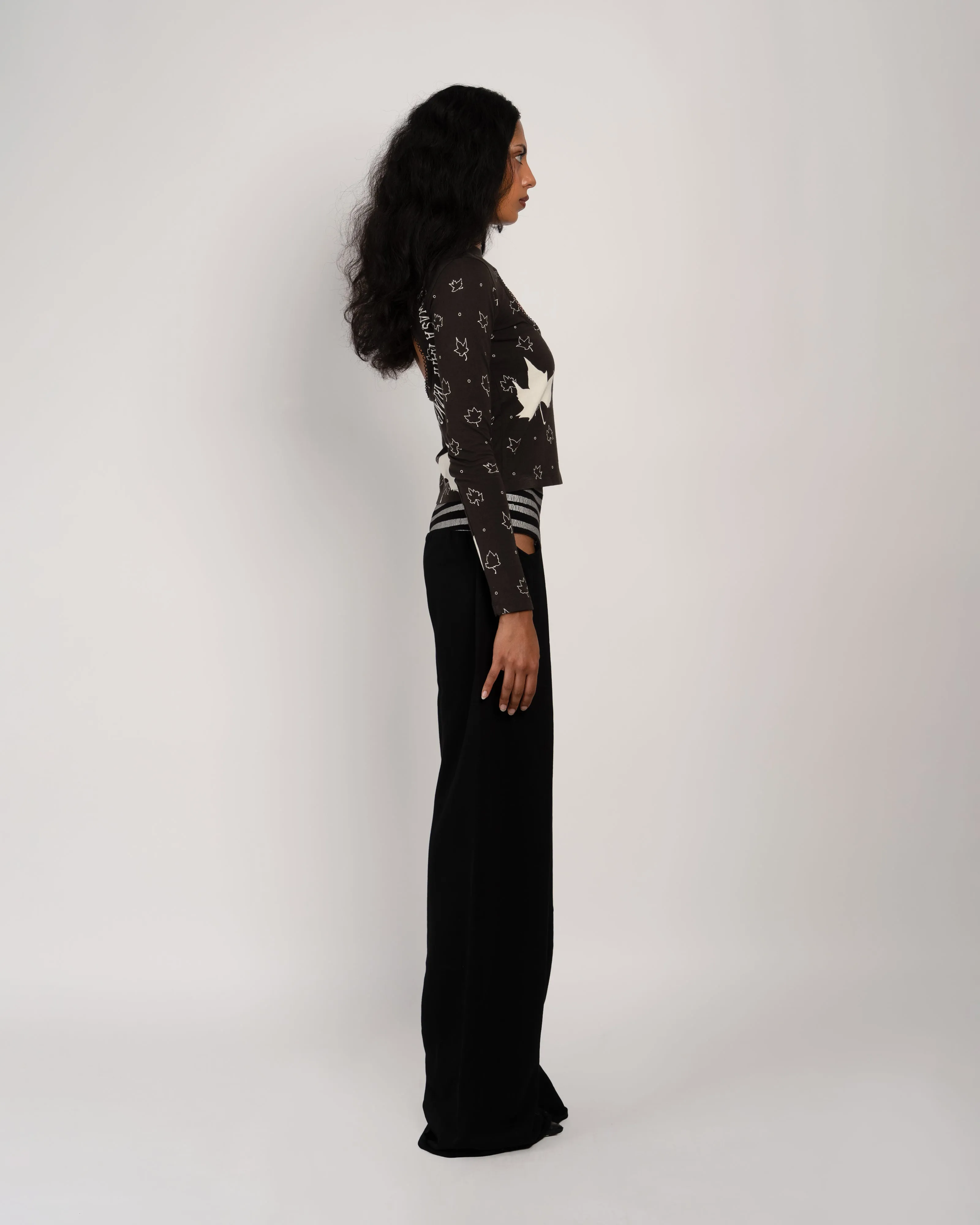 Logo Removal Long Sleeve in Black sold by Cafe Forgot product image thumbnail 4